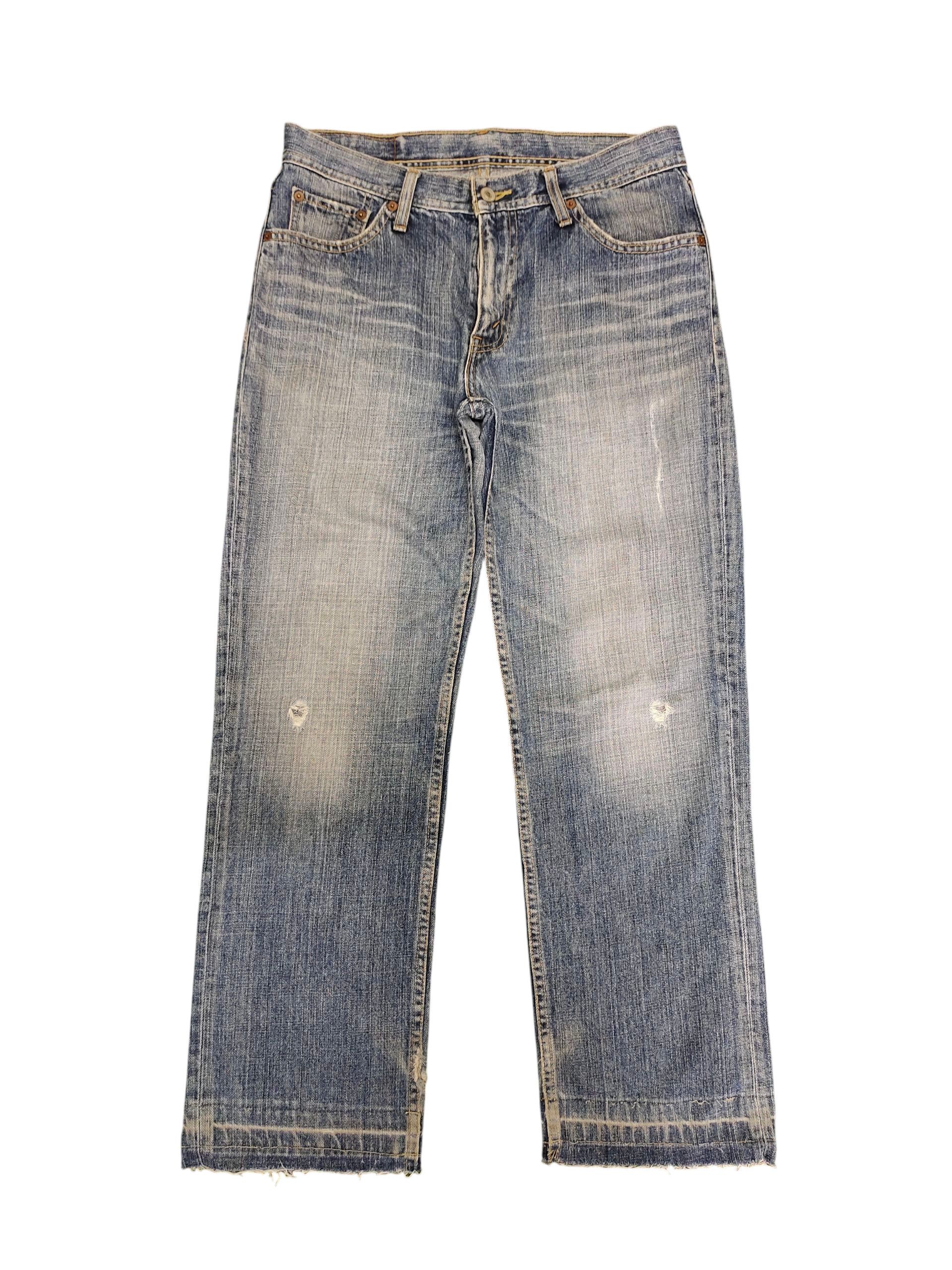 Levi's Vintage Levis 533 Relaxed Distress Faded Denim Jeans Size US 31 - 1 Thumbnail