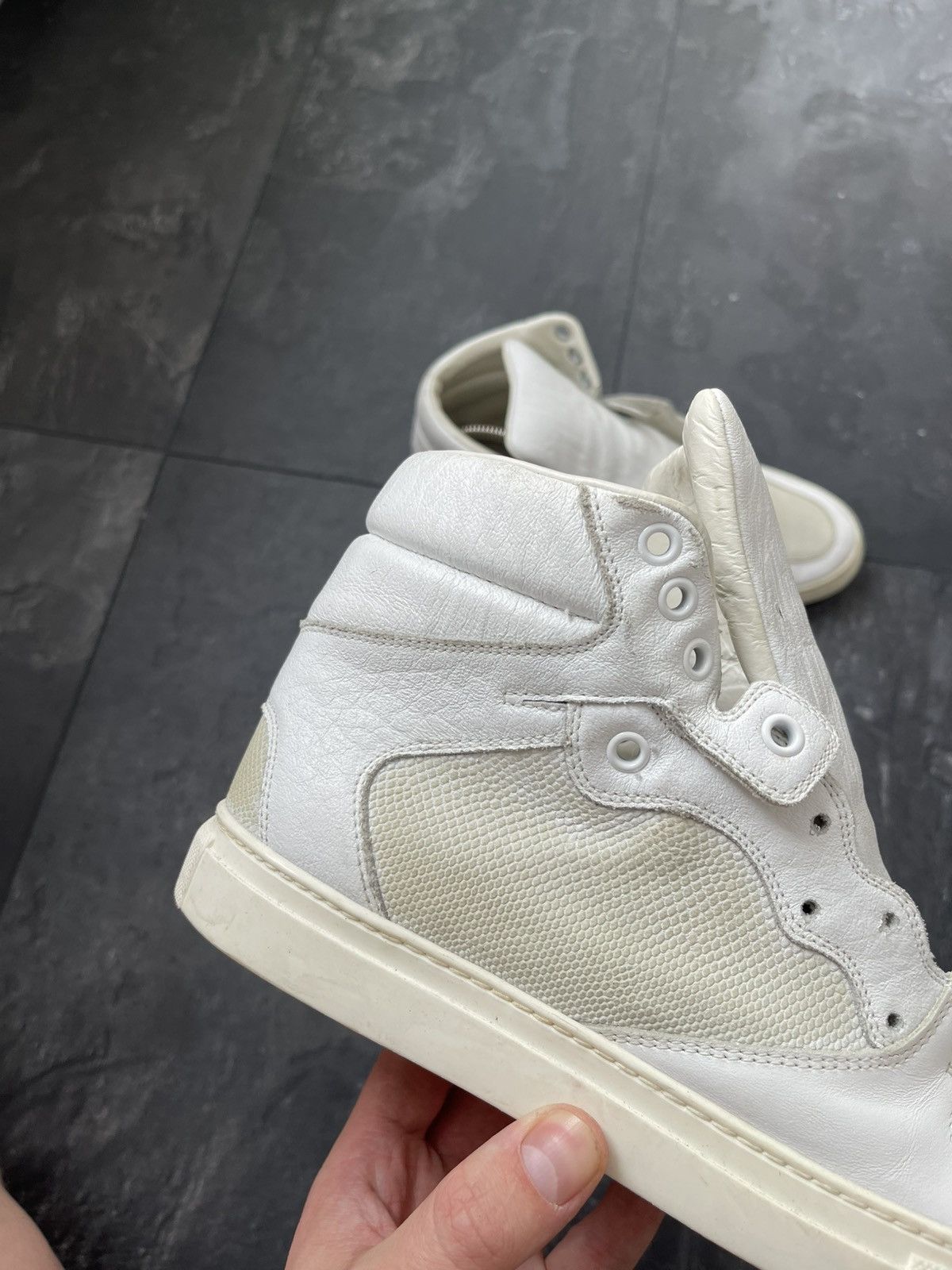 Balenciaga × Vintage BALENCIAGA high leather sneakers Size US 8 / IT 38 - 3 Thumbnail