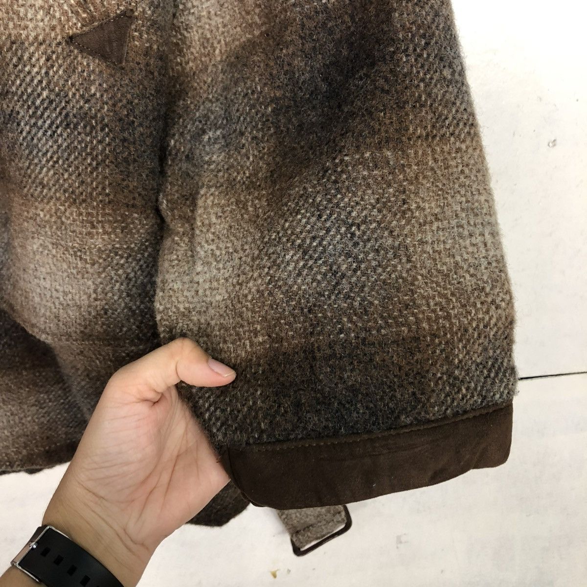 Golden Bear 🔥VINTAGE WOOL JACKET GOLDEN BEAR TARTAN SHAWL COLLAR Size US M / EU 48-50 / 2 - 18 Thumbnail