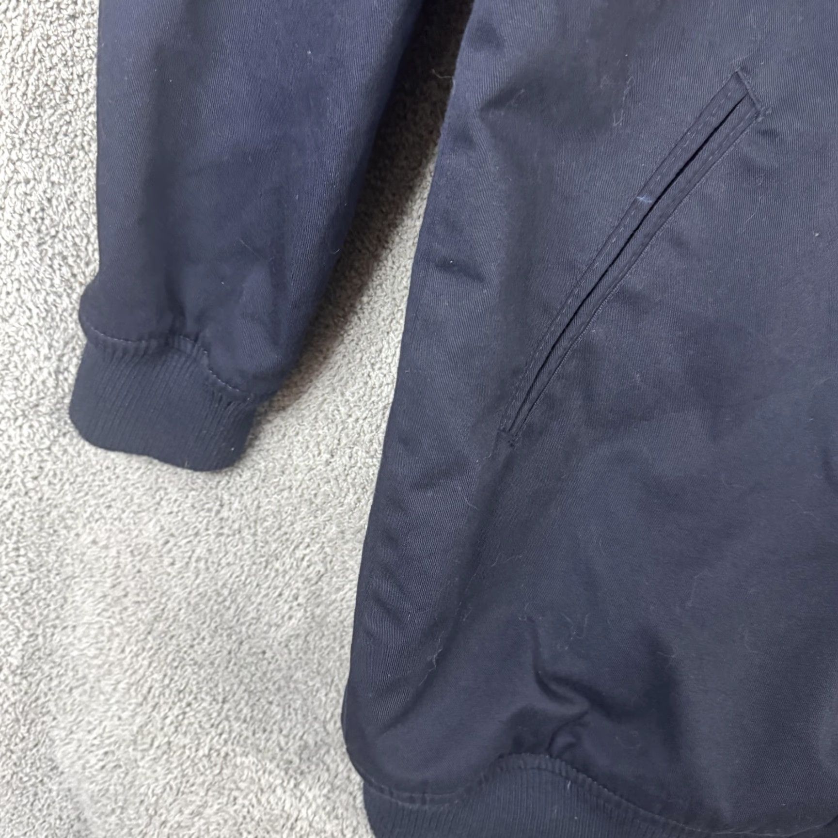 Asos ASOS Jacket Mens L Blue Bomber Full Zip Canvas Lined Pockets Casual Outdoor Size US L / EU 52-54 / 3 - 2 Thumbnail