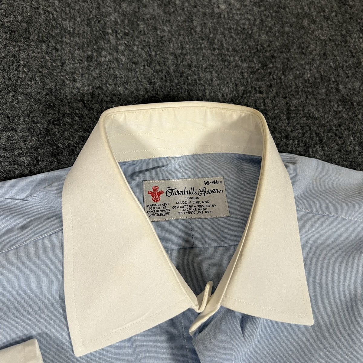 Turnbull & Asser Turnbull and Asser Blue and White Shirt Size US L / EU 52-54 / 3 - 6 Thumbnail