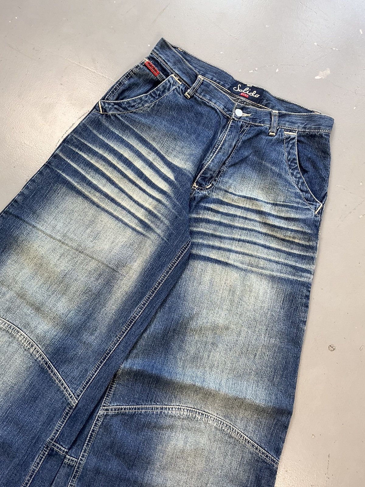 JNCO × Southpole × Vintage Vintage solido baggy fit SpellOut big pocket denim Size US 31 - 3 Thumbnail