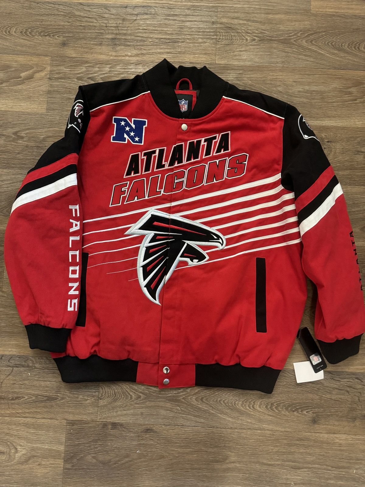 NFL Atlanta Falcons NFL G-III Men's Snap-Up Twill Jacket Size 3X Size US XXL / EU 58 / 5 - 1 Thumbnail