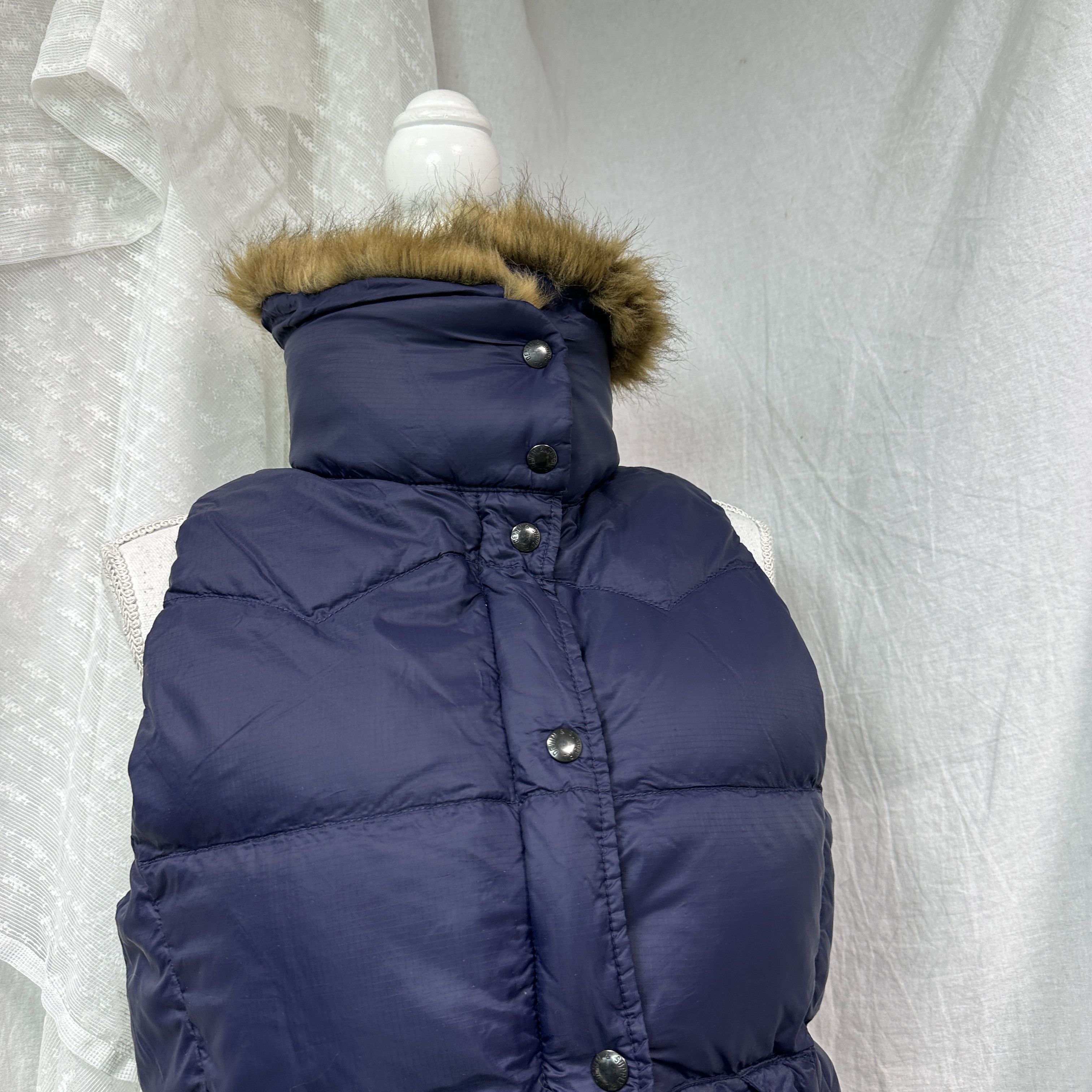 Ralph Lauren Vintage Denim Ralph Lauren Puffer Faux Fur Vest Y2K Size S / US 4 / IT 40 - 8 Thumbnail