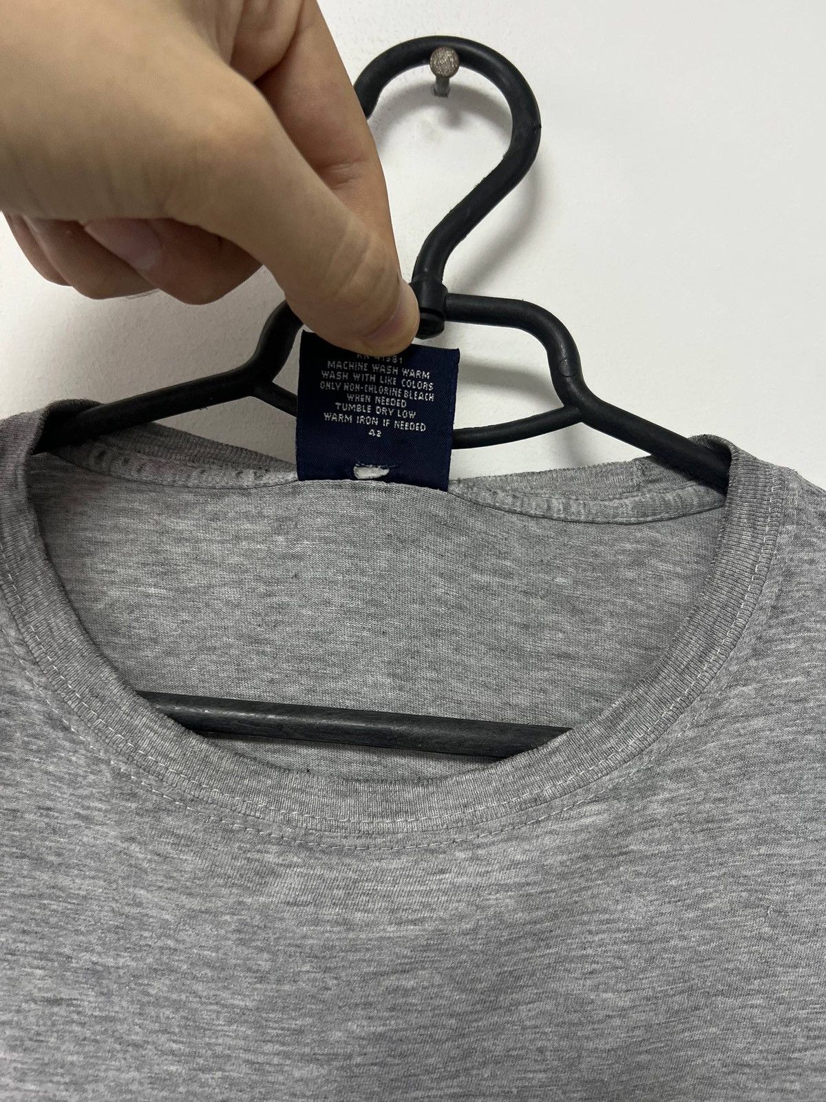 Polo Ralph Lauren Vintage 90s Polo Ralph Lauren Basic Cotton T shirt Gray Tee M Size US M / EU 48-50 / 2 - 9 Thumbnail