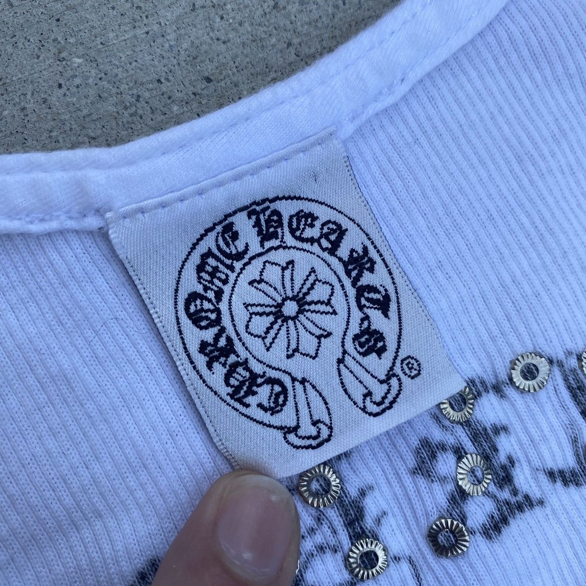 Chrome Hearts Chrome Hearts Swarovski T Bar Tank Top Small Size US S / EU 44-46 / 1 - 3 Thumbnail