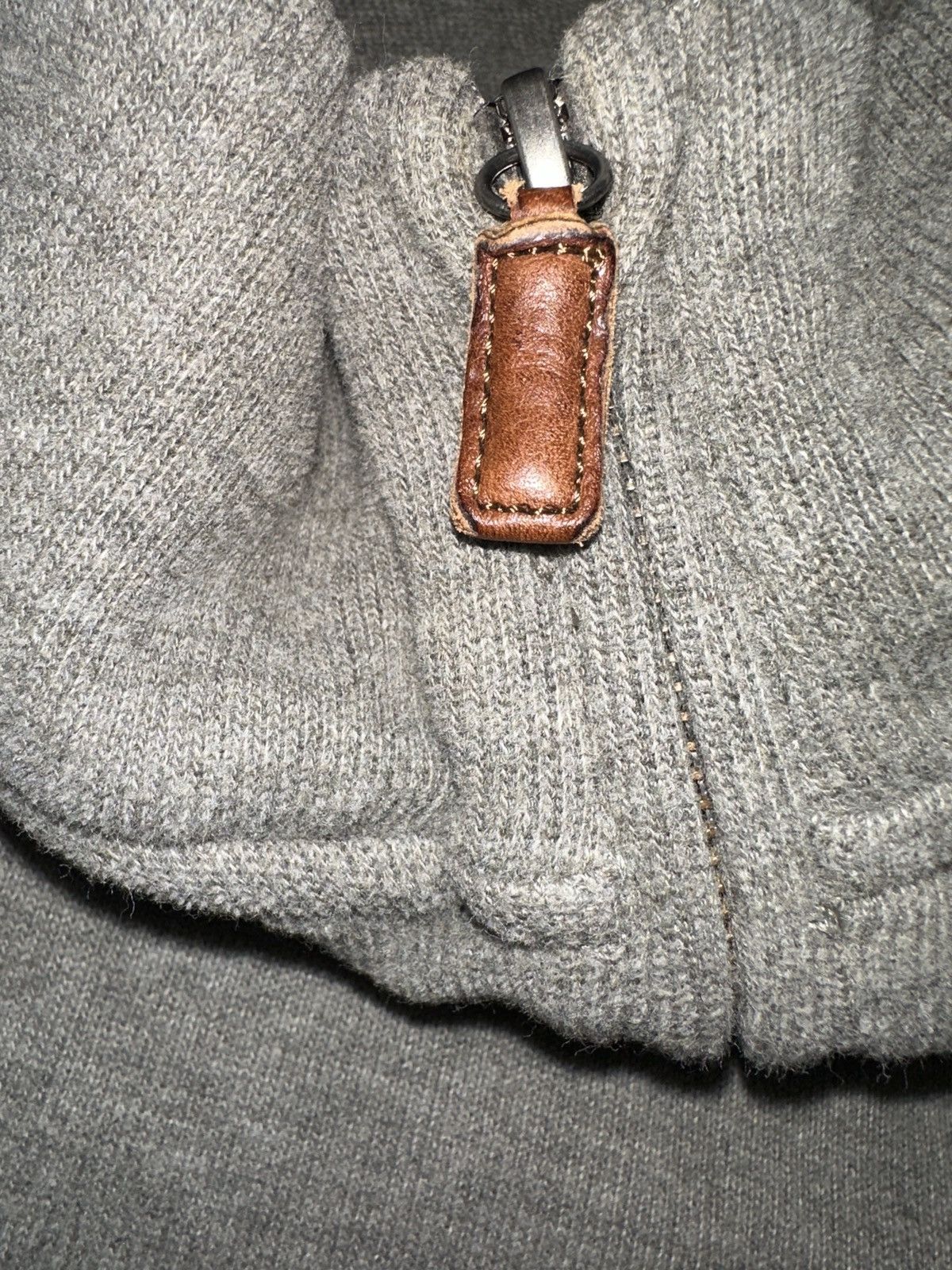 Polo Ralph Lauren Polo Ralph Lauren 1/4 Zip Mock Neck Knit Sweater Grey Size US M / EU 48-50 / 2 - 3 Thumbnail