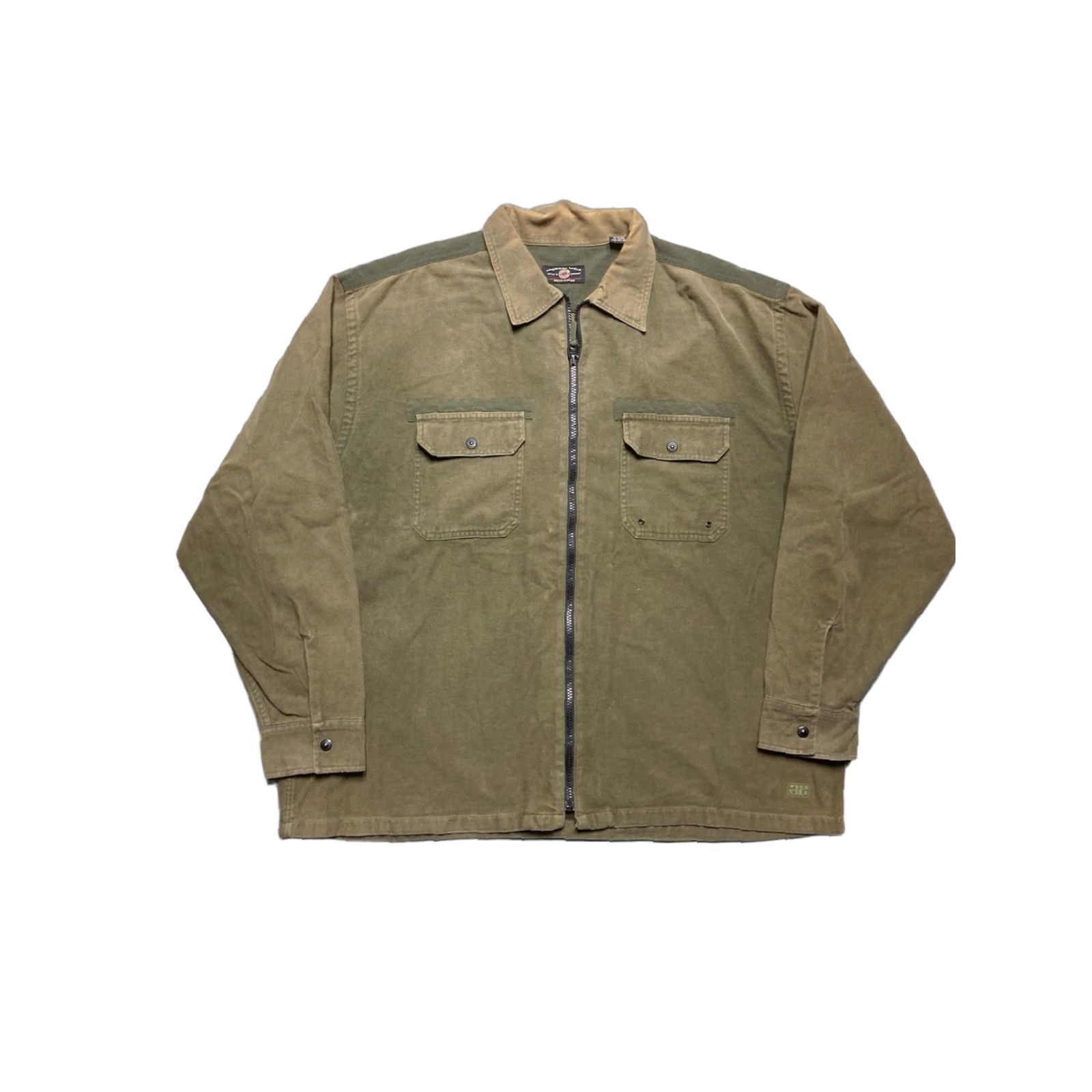 American Eagle Outfitters VINTAGE American Eagle Outfitters Jacket Shirt Jacket Full Zip Hunting Military Green XL Men Size US XL / EU 56 / 4 - 1 Thumbnail