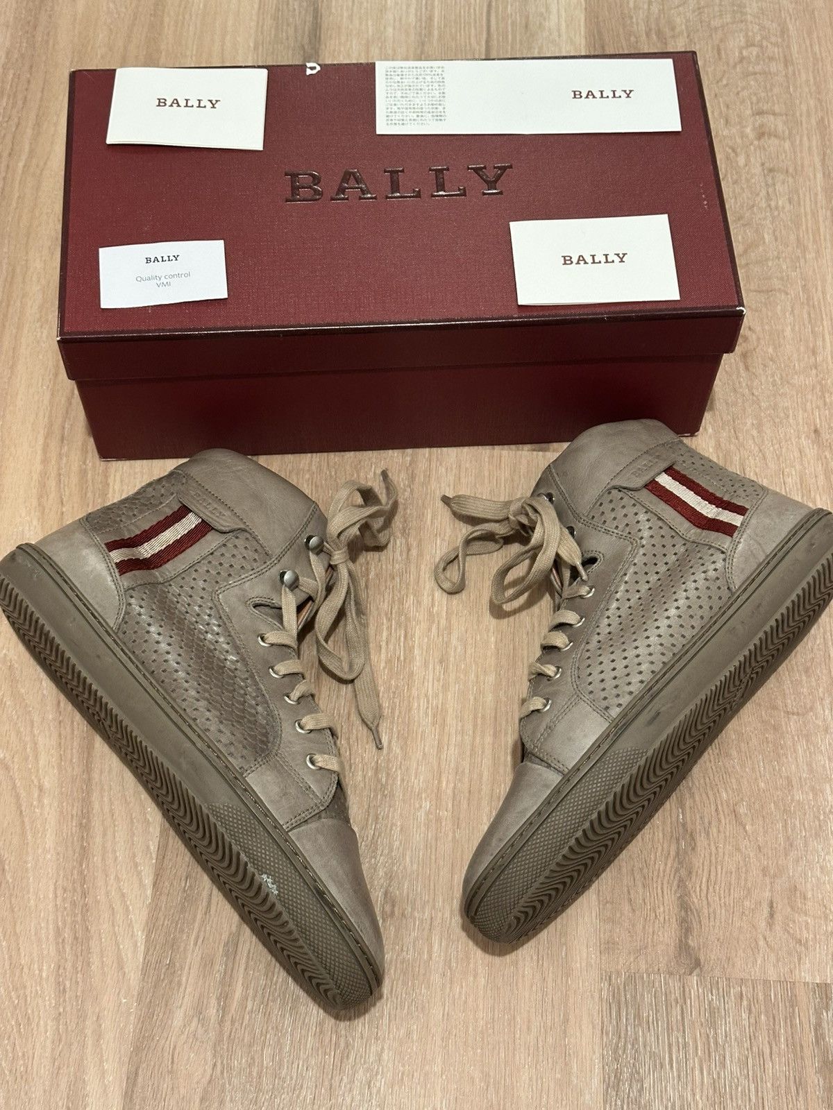 Bally Bally Men’s Sneakers Hi Top “OLIR” Tan Size 10M Size US 9.5 / EU 42-43 - 1 Thumbnail