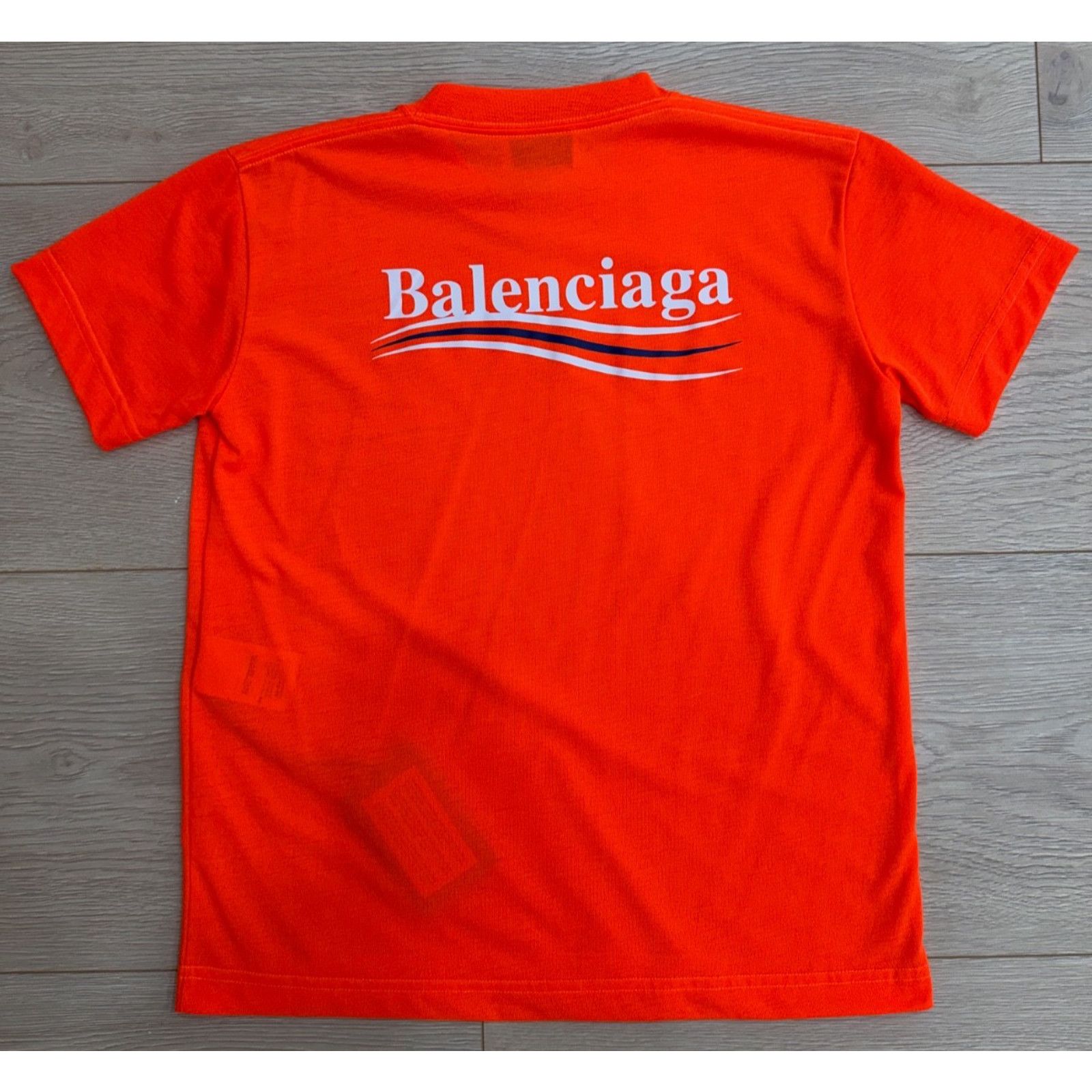 Balenciaga Balenciaga Political Campaign Neon Orange Tee T-Shirt Small Size S / US 4 / IT 40 - 6 Thumbnail