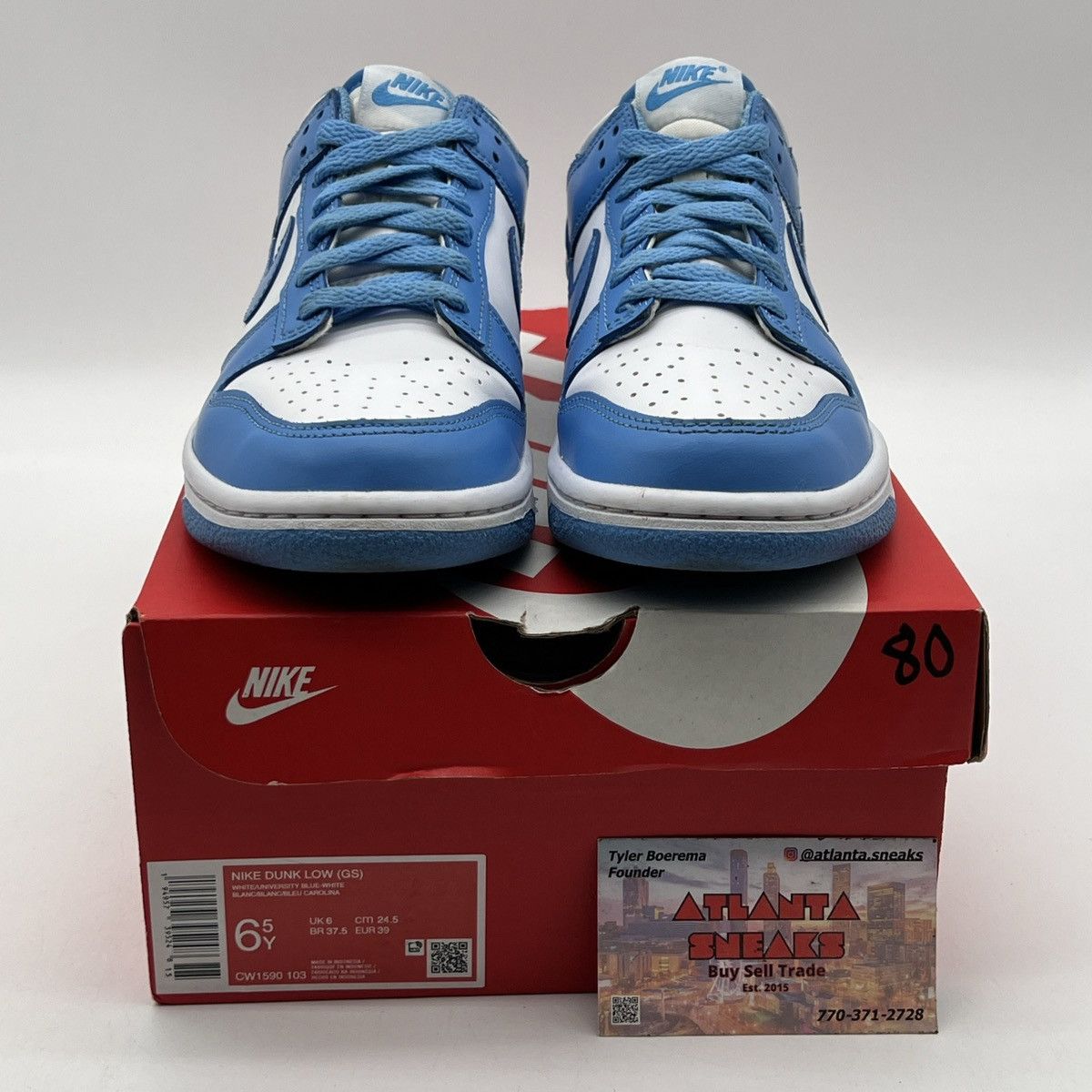 Nike Nike dunk low university blue Size US 6.5 / EU 39-40 - 2 Thumbnail