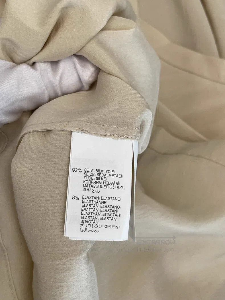 Brunello Cucinelli Brunello Cucinelli Beige Beaded Round Neck Silk Long Sleev Size L / US 10 / IT 46 - 5 Thumbnail