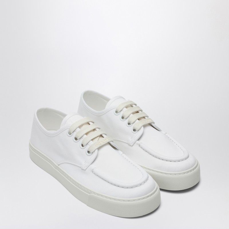 Prada Prada White Sneaker In Cotton Canvas Size US 8.5 / EU 41-42 - 1 Thumbnail