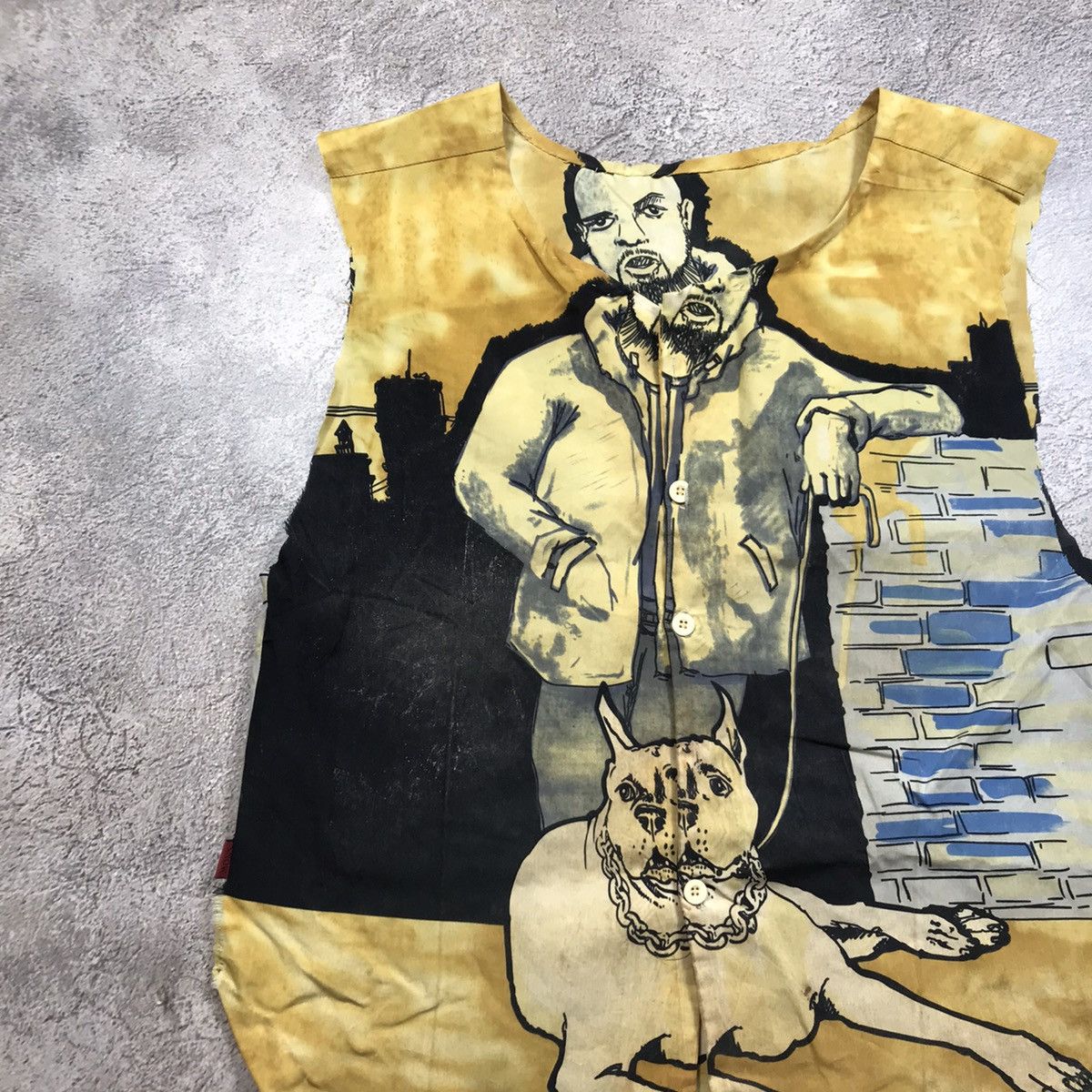 Vintage Vintage 90s Y2K Graphic Tee Sun Faded Streetwear Oversized X Size US XL / EU 56 / 4 - 2 Thumbnail