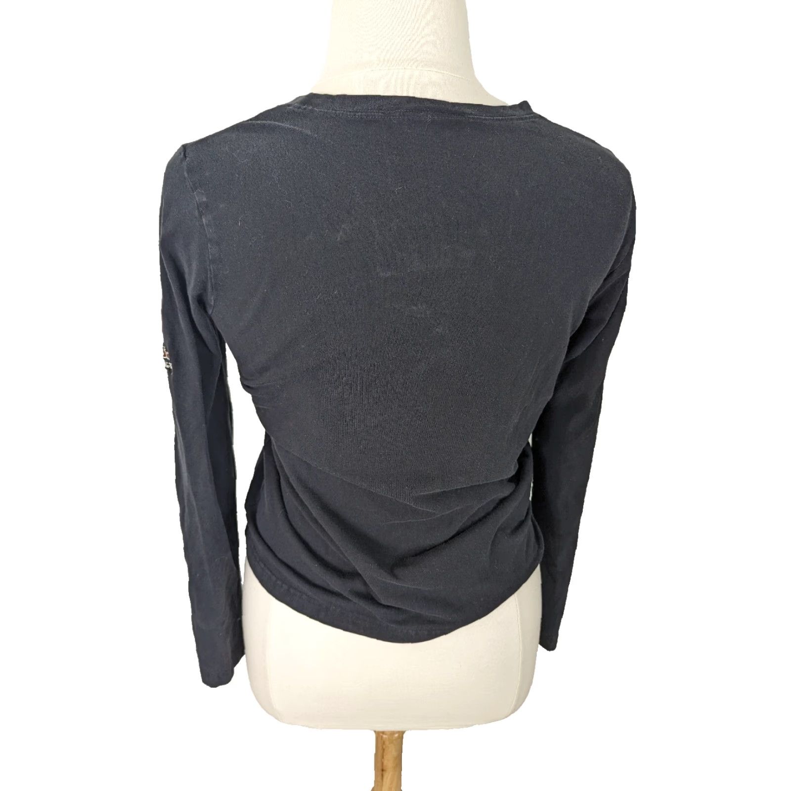 Harley Davidson Vtg Harley-Davidson 105th Anniversary Long Sleeve T Shirt Women's XL Black Embroidered Crew Neck L2S Size XL / US 12-14 / IT 48-50 - 3 Thumbnail