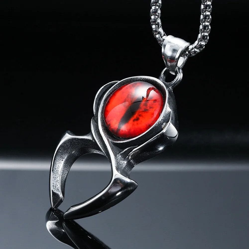 Jewelry Skull Demon Eye Necklace Size ONE SIZE - 2 Thumbnail