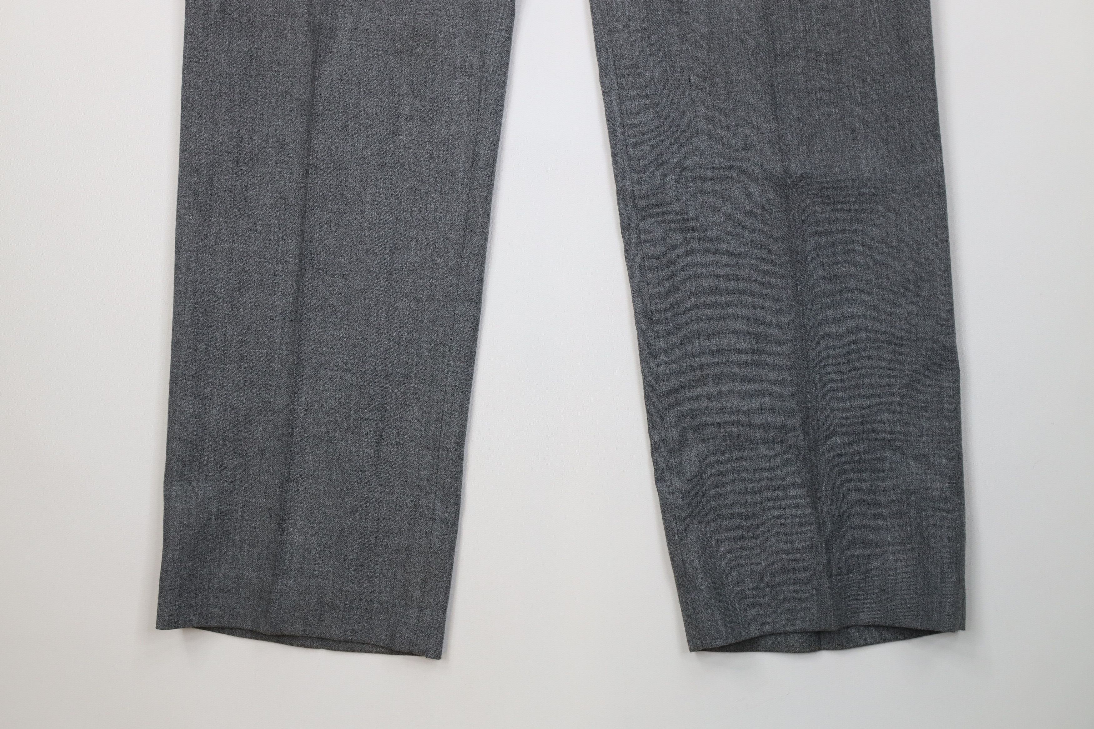 Vintage Vintage 70s Streetwear Knit Wide Leg Chino Pants Gray USA Size US 32 / EU 48 - 4 Thumbnail