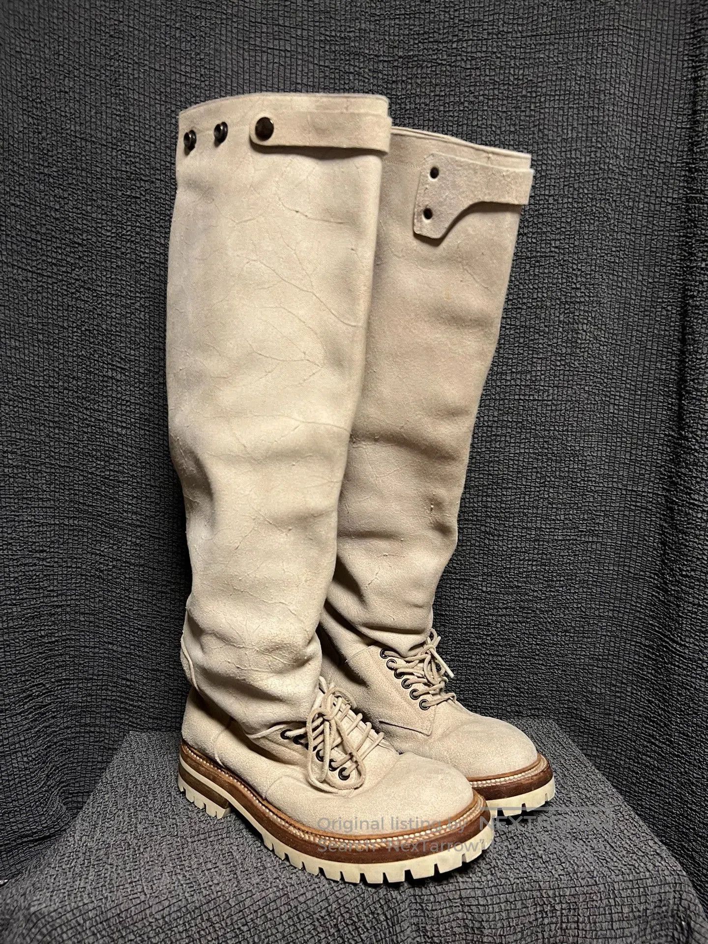 Rick Owens Rick Owens Archive Long Beige Boots. Size US 8.5 / EU 41-42 - 3 Thumbnail