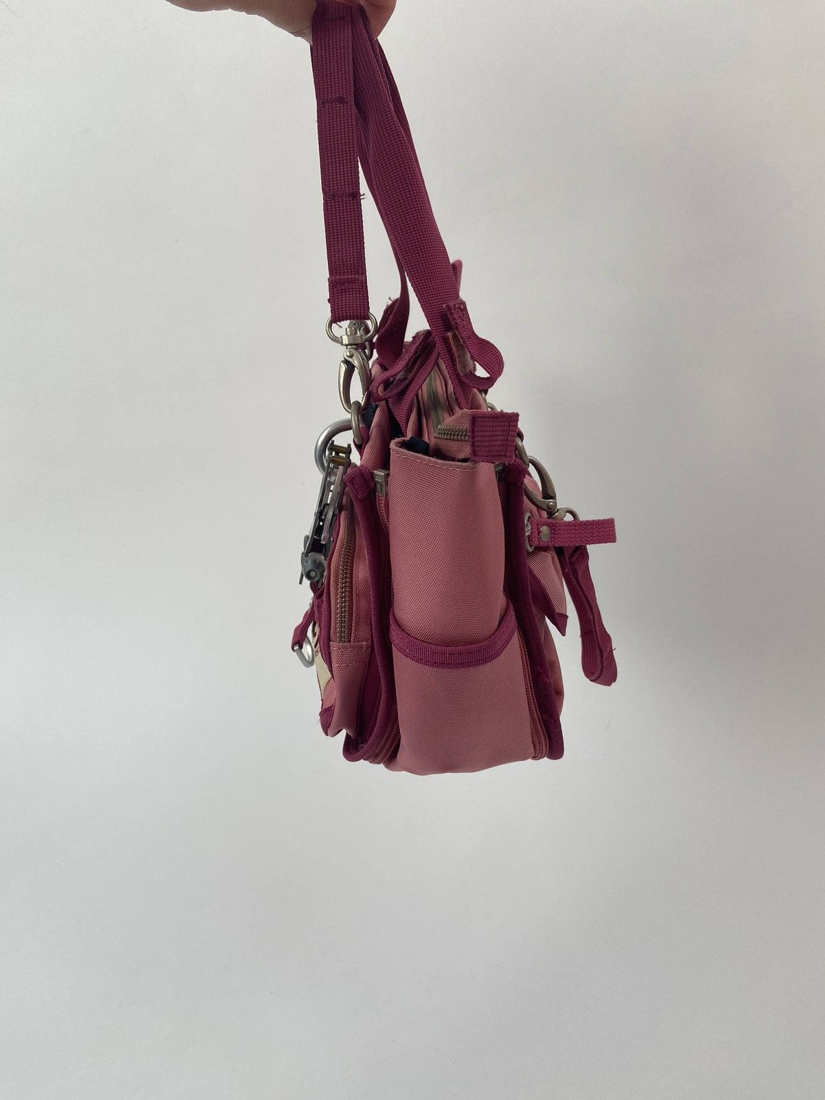 George Gina & Lucy Okinawa Punk Pink Nylon Shoulder Bag Y2K Utility RareHandbag Size ONE SIZE - 3 Thumbnail