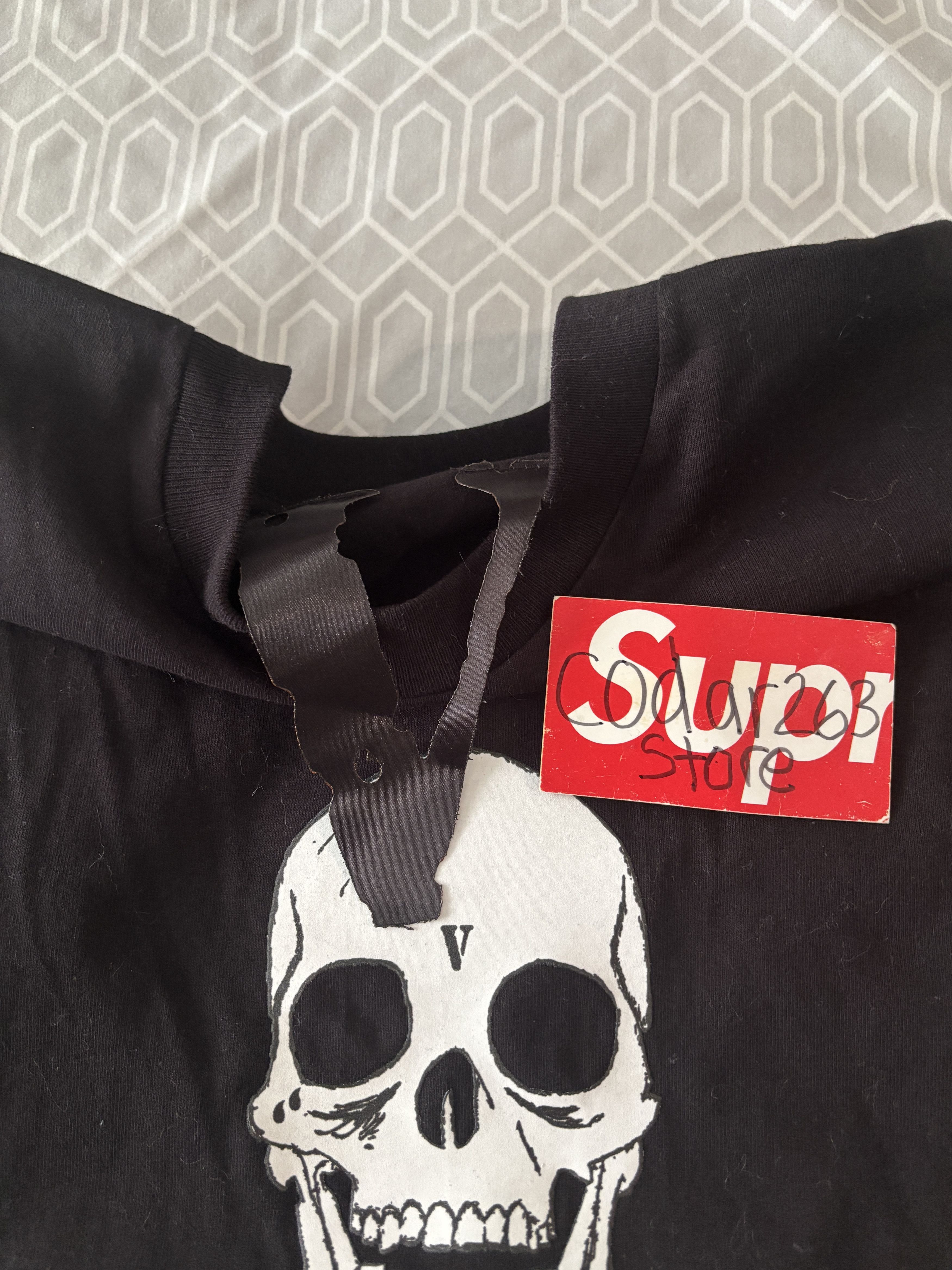 Vlone VLONE Skulls & Bones Tee - A$AP Rocky Medium Black Skeleton Size US M / EU 48-50 / 2 - 6 Thumbnail