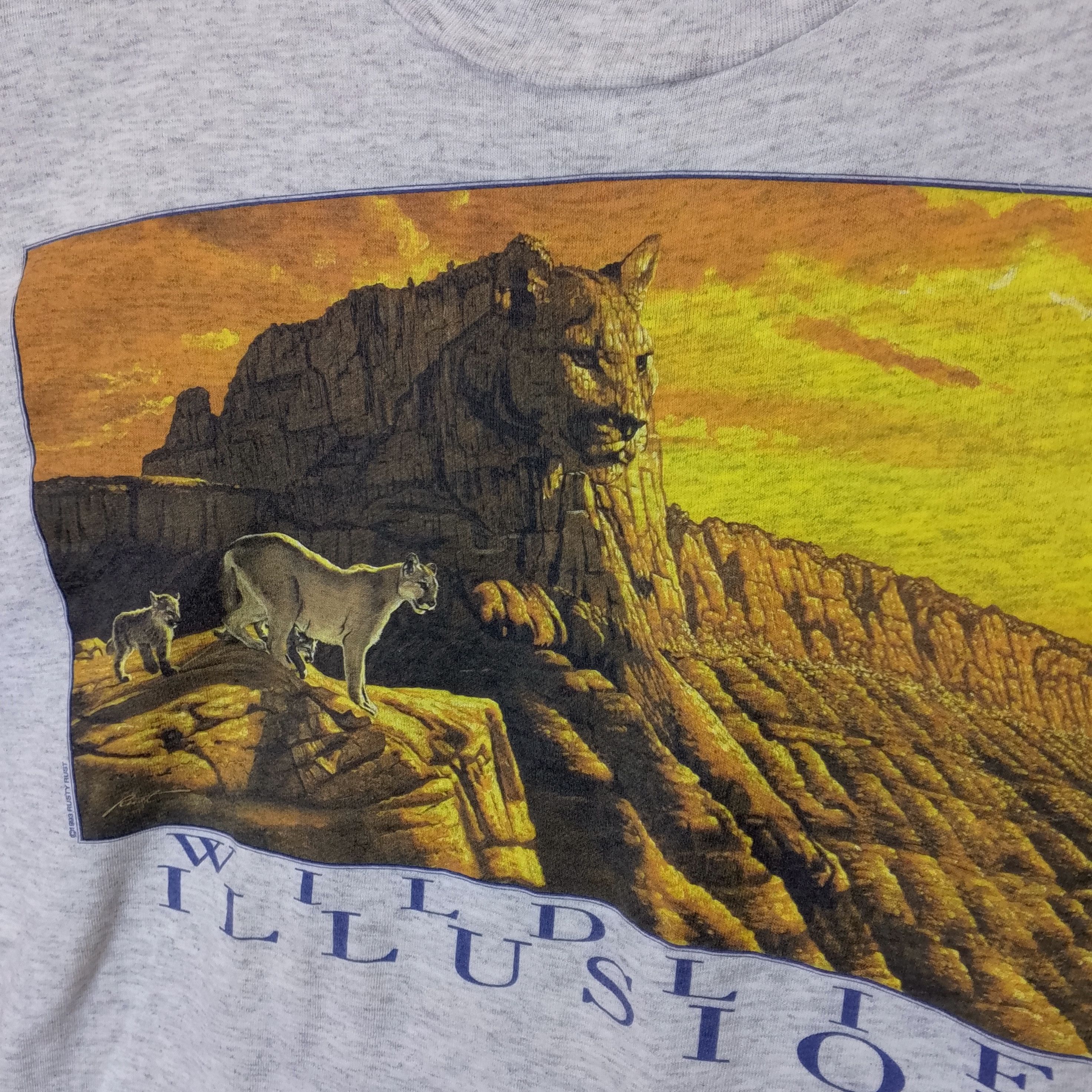 Vintage Vintage 90s Wildlife Illusions by Rusty Rust Size US L / EU 52-54 / 3 - 3 Thumbnail