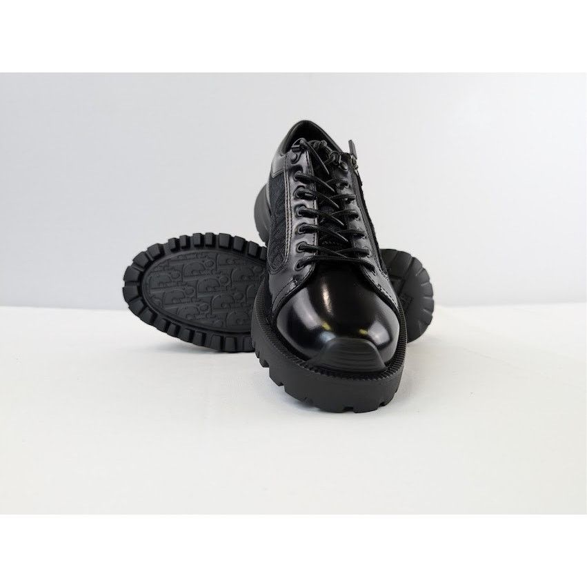 Dior o1rshd1 Combat Derby Low Top Sneaker in Black Size US 9 / EU 42 - 16 Thumbnail