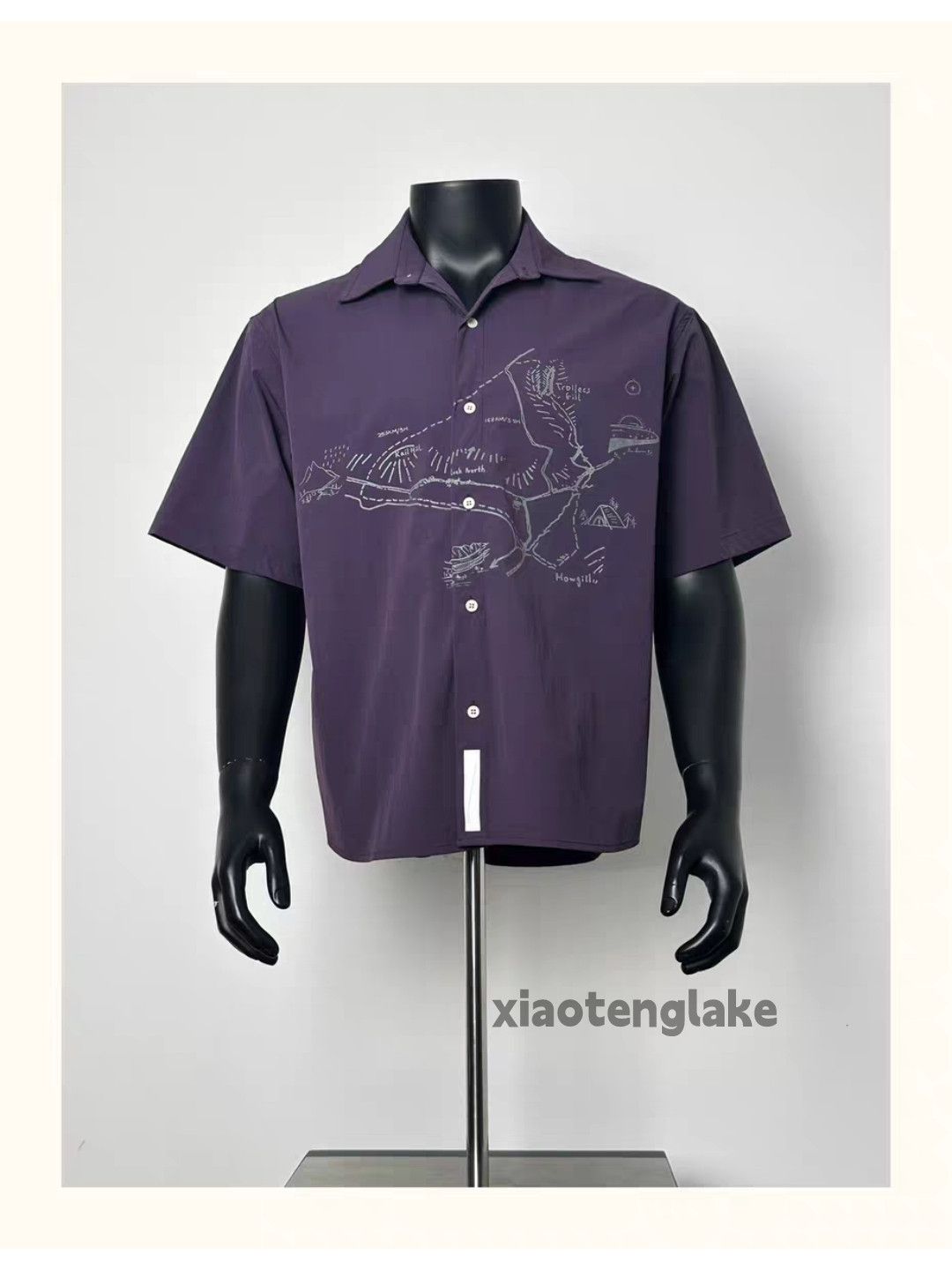 Unisex outdoor utility loose pattern Hawaiian shirt