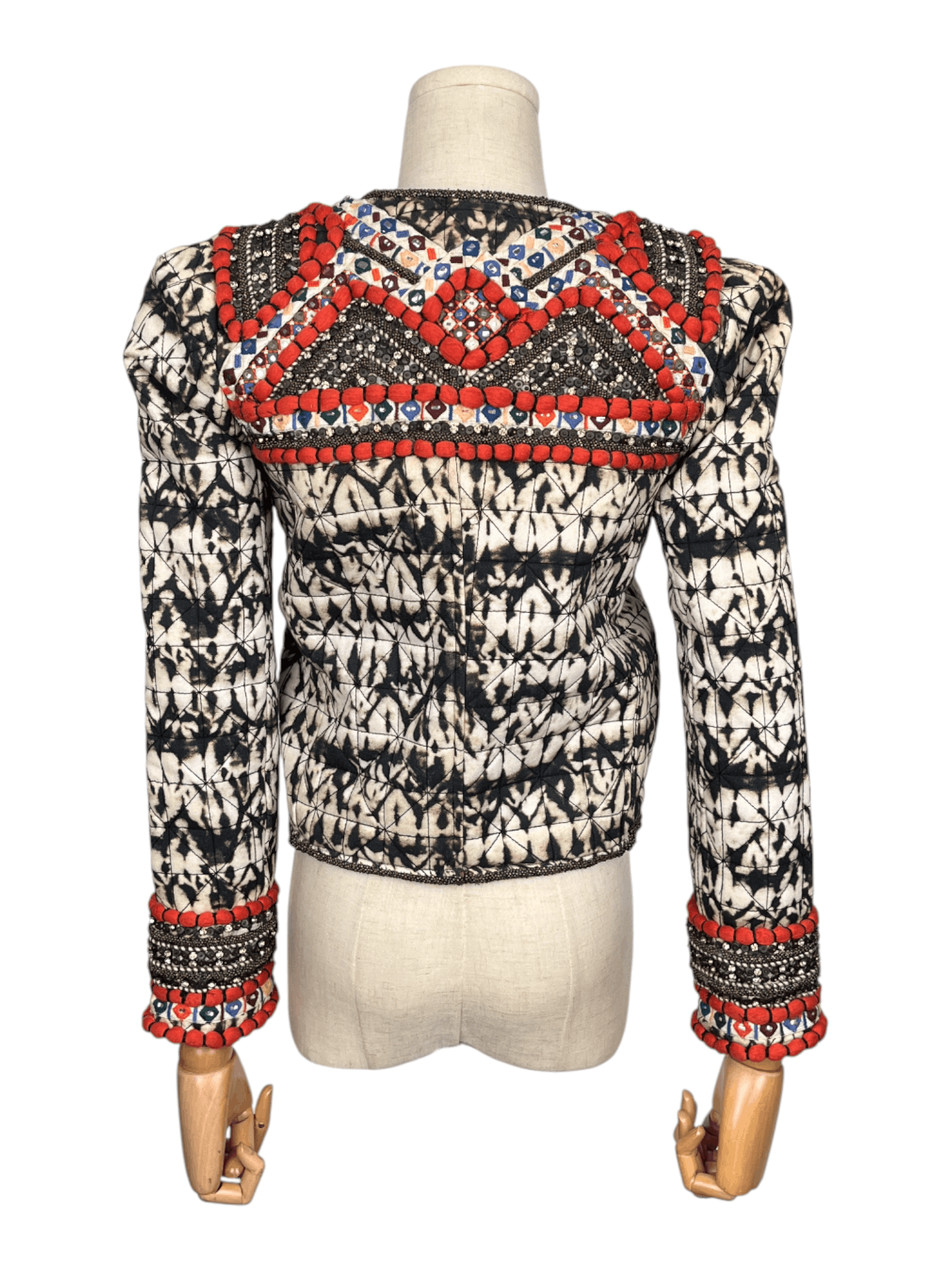 Isabel Marant Isabel Marant X H&M Multicolor Boho Beaded Jacket Size XXS / US 00 / IT 34 - 2 Thumbnail