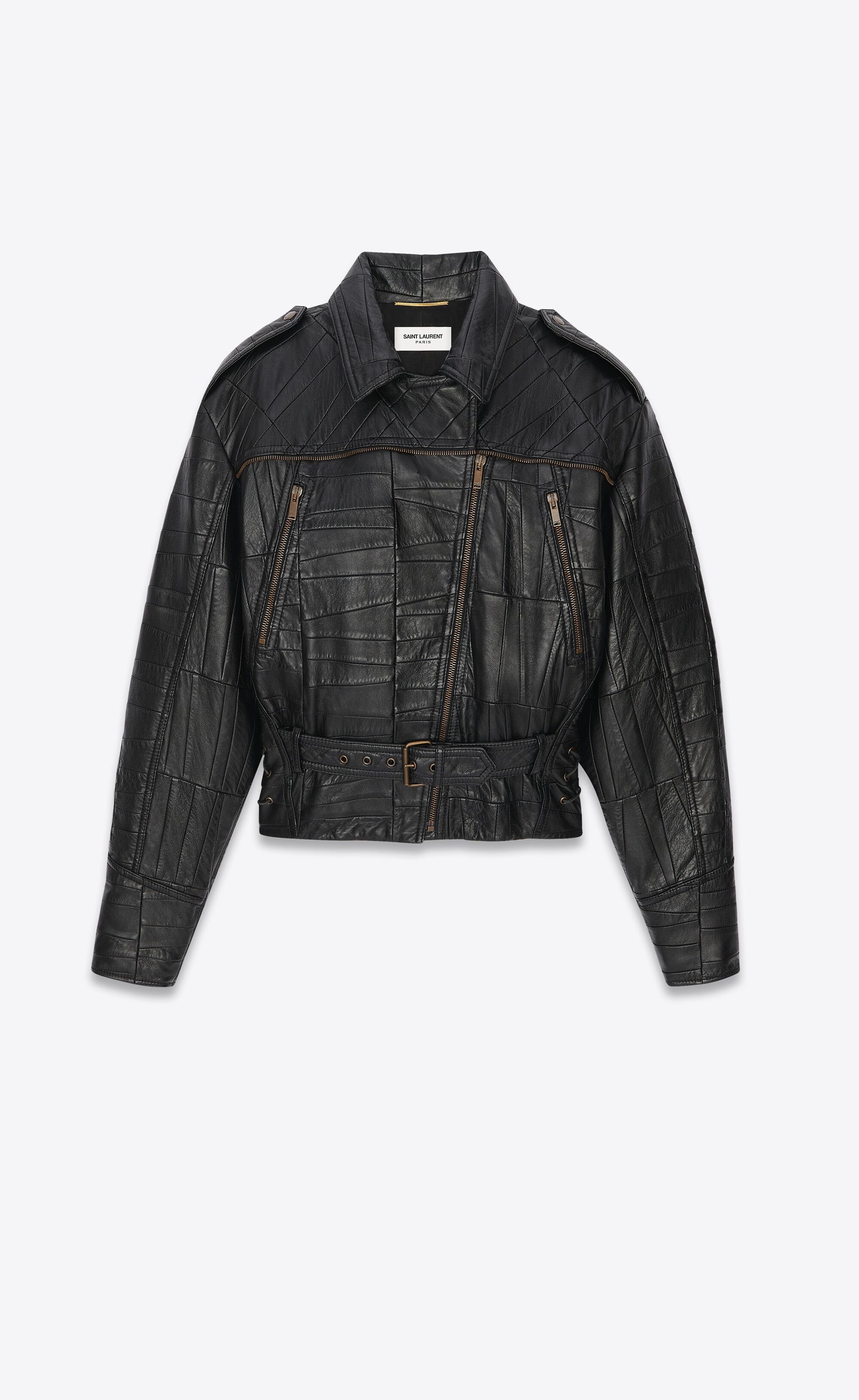 Saint Laurent Paris o1bcso1str1224 Biker Jacket In Lambskin in Black Size XL / US 12-14 / IT 48-50 - 2 Thumbnail