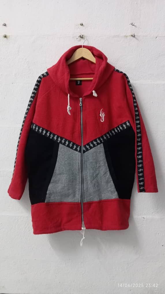 Japanese Brand × Vintage Hip Hop Style Fleece Hoodie Size US XL / EU 56 / 4 - 1 Thumbnail