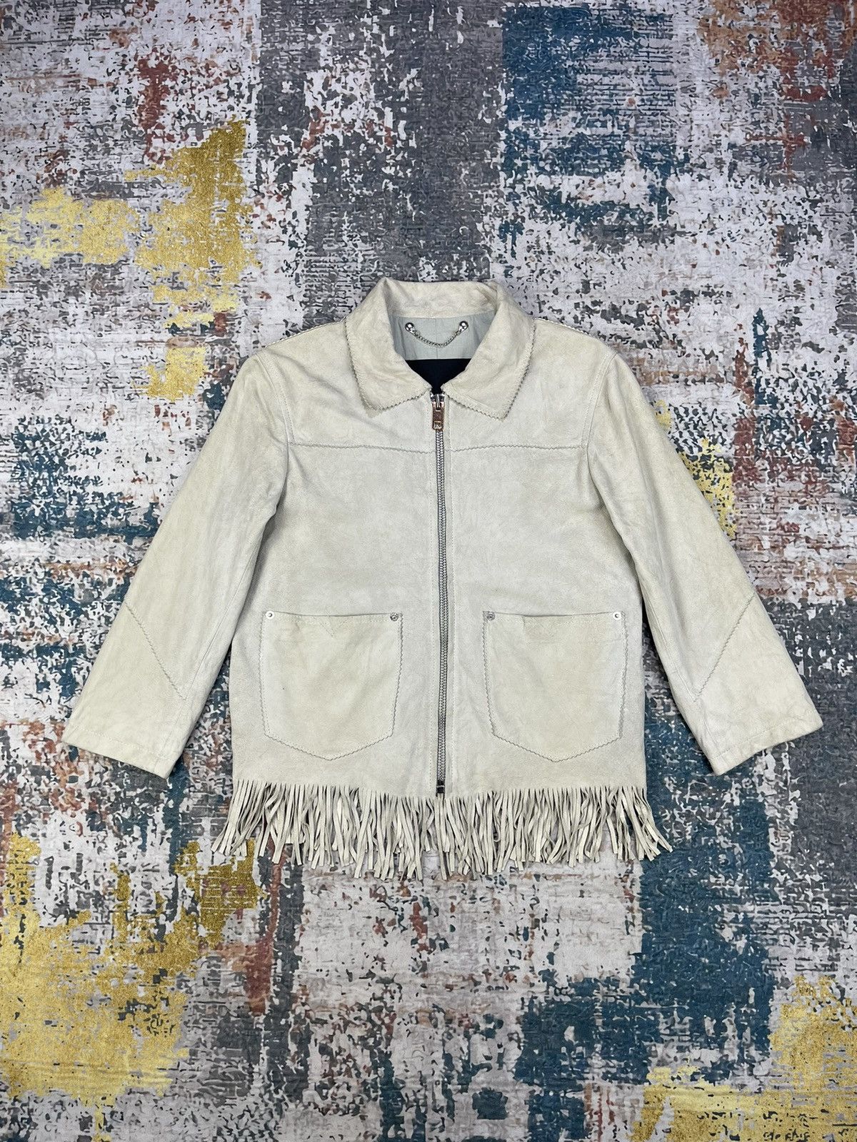 Diesel Diesel Goat Skin Suede Western Fringe Jackets Size M / US 6-8 / IT 42-44 - 1 Thumbnail