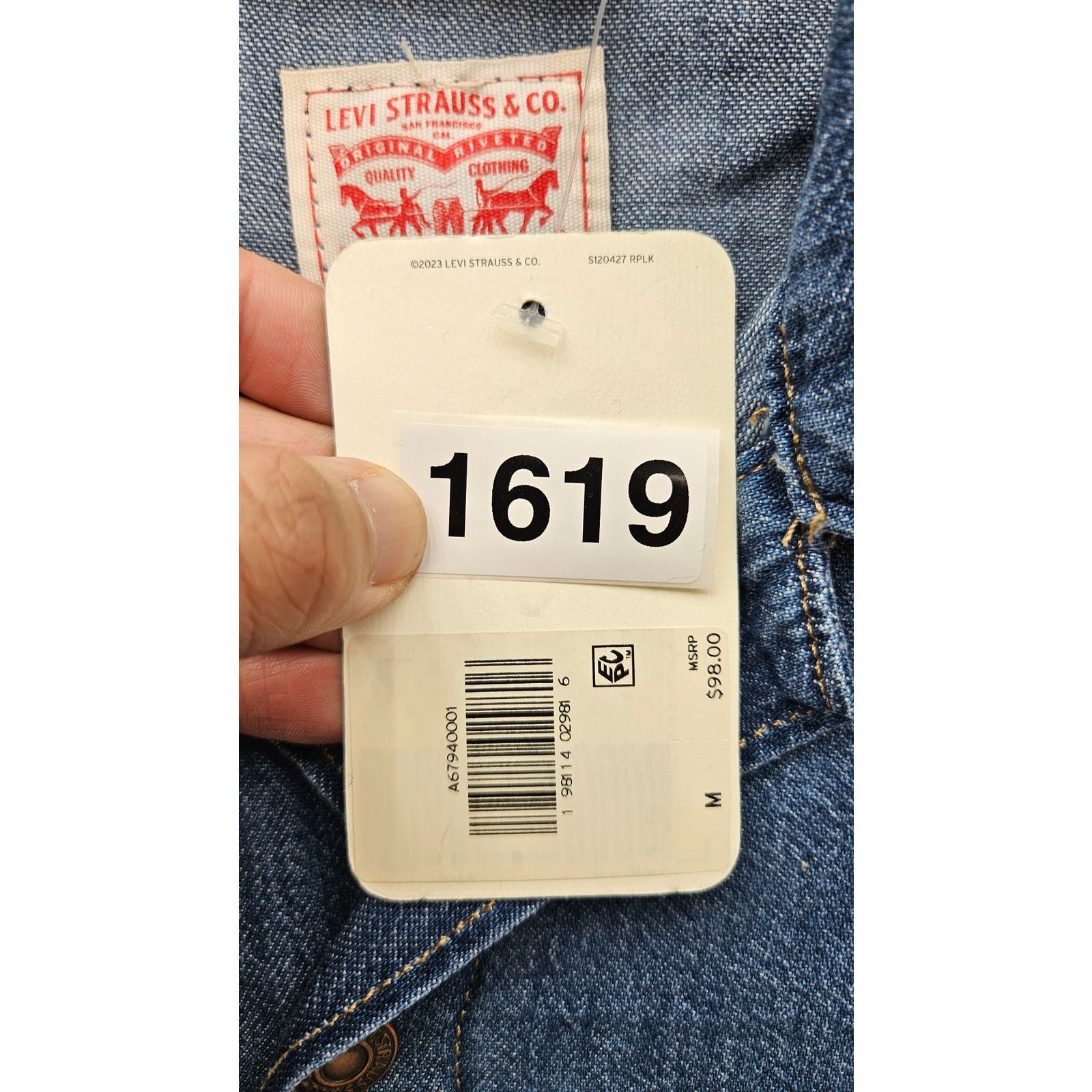 Levi's LEVI'S WOMEN'S MEDIUM DOLMAN SLEEVE REGULAR SIZE JUMPSUITS Size 28" / US 6 / IT 42 - 7 Thumbnail