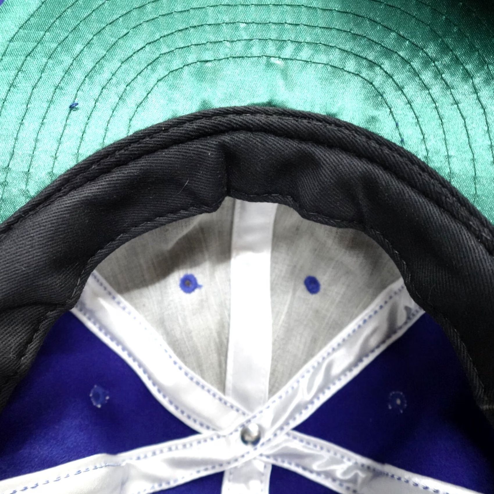 Ebbets Field Flannels VINTAGE Ebbets Field Flannels Hat Blue 7 Montreal Royals Made in USA Mens Size ONE SIZE - 4 Thumbnail