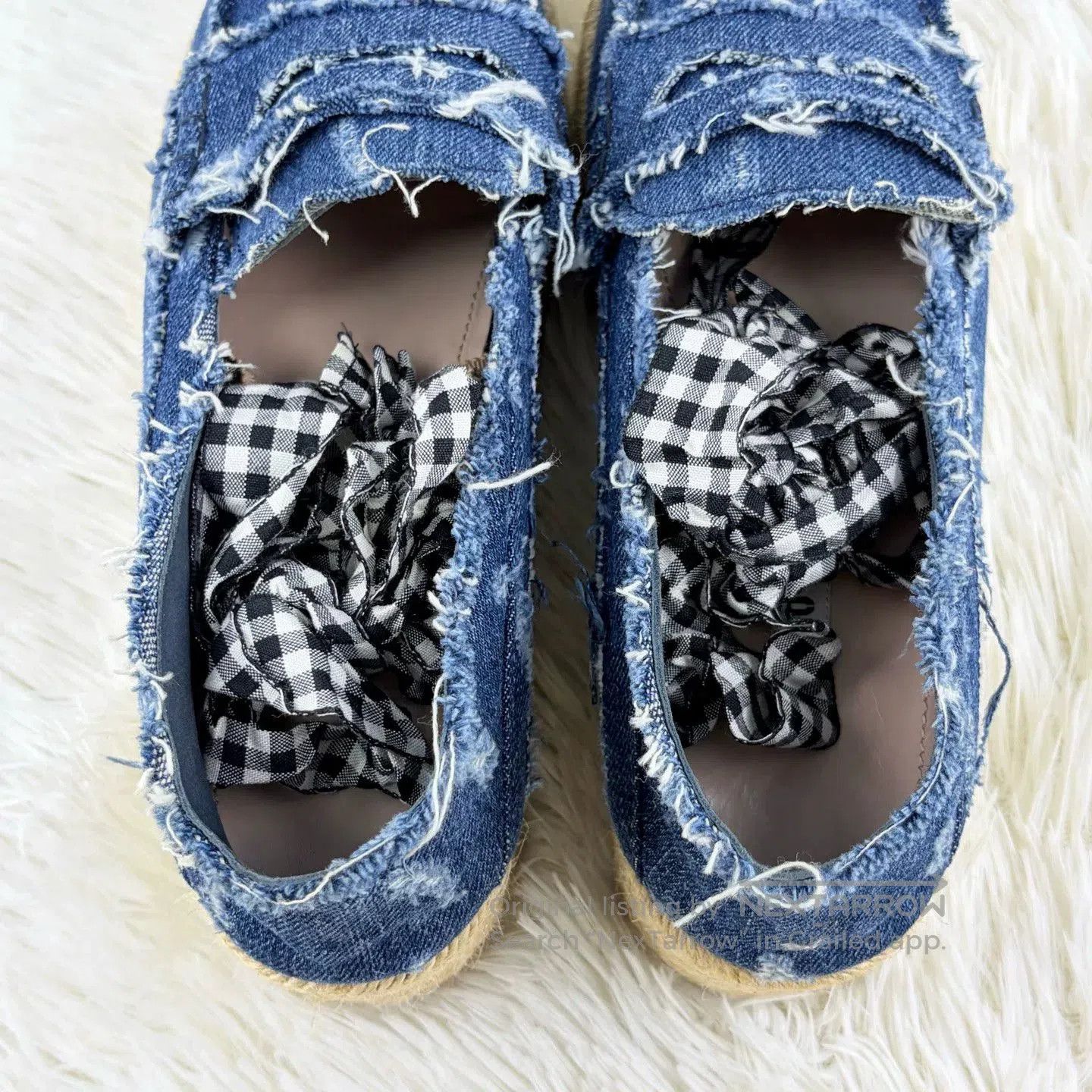 Miu Miu MiuMiu Denim Platform Espadrilles. Size US 6.5 / IT 36.5 - 3 Thumbnail