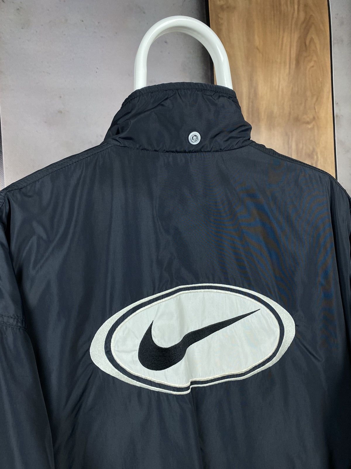 Nike 🧨Vintage 90s Nike Windbreaker Jacket Nylon Comet Logo🧨 Size US L / EU 52-54 / 3 - 3 Thumbnail