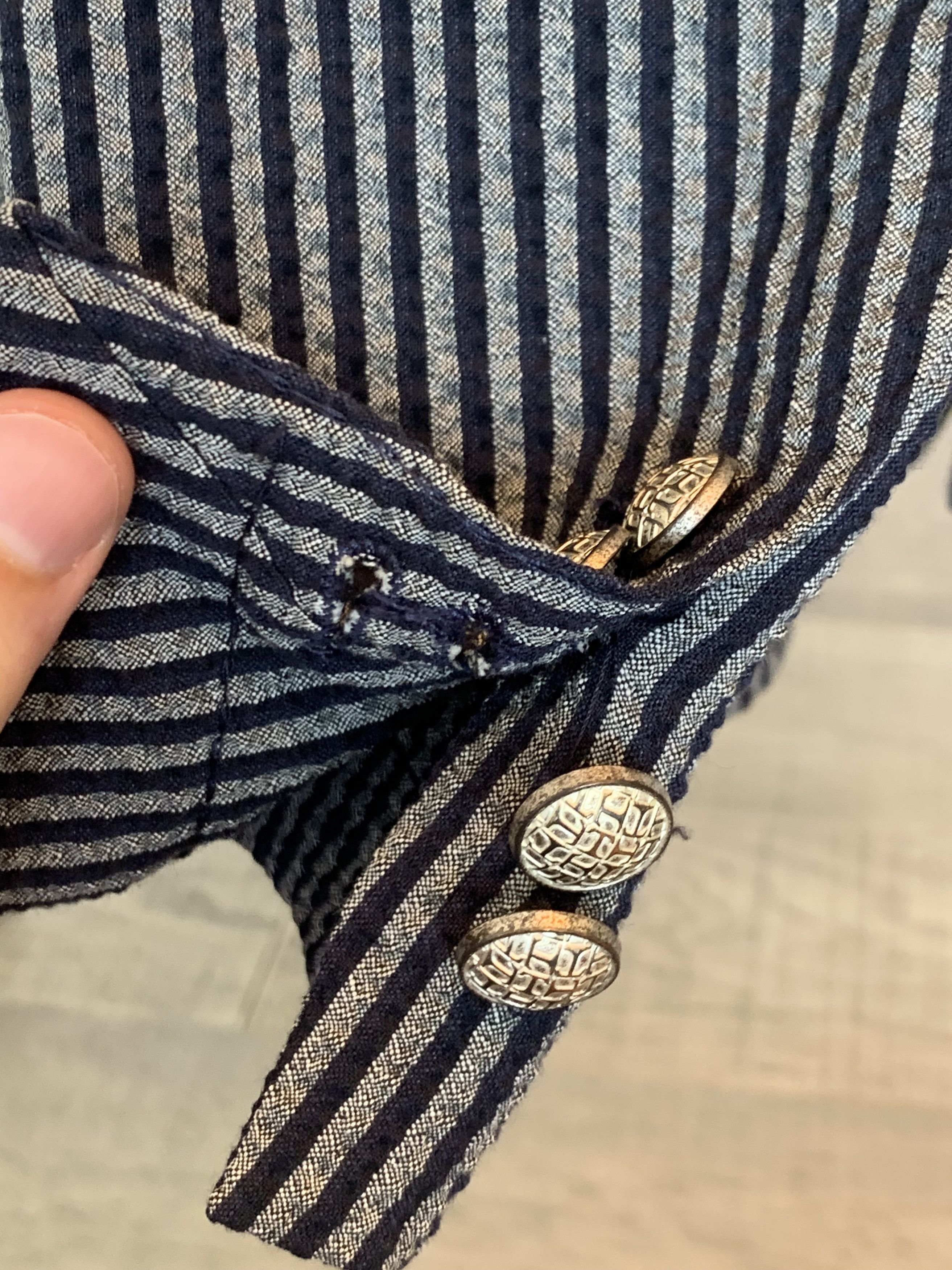 Tagliatore Tagliatore Seersucker Double Breasted Blazer IT 50 Size 40R - 4 Thumbnail