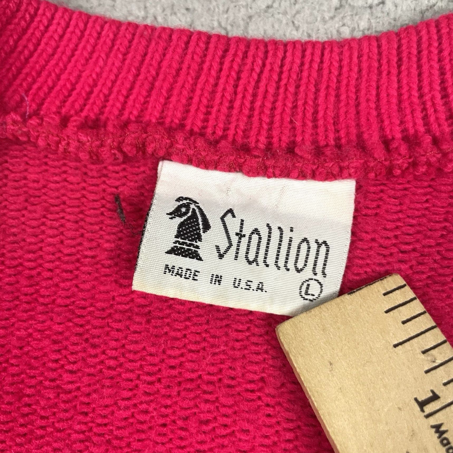 Pinko VINTAGE Stallion Cardigan Sweater Women 80s Pink Knit Button S Small USA 80s Womens Stallion Cardigan Size S / US 4 / IT 40 - 4 Thumbnail