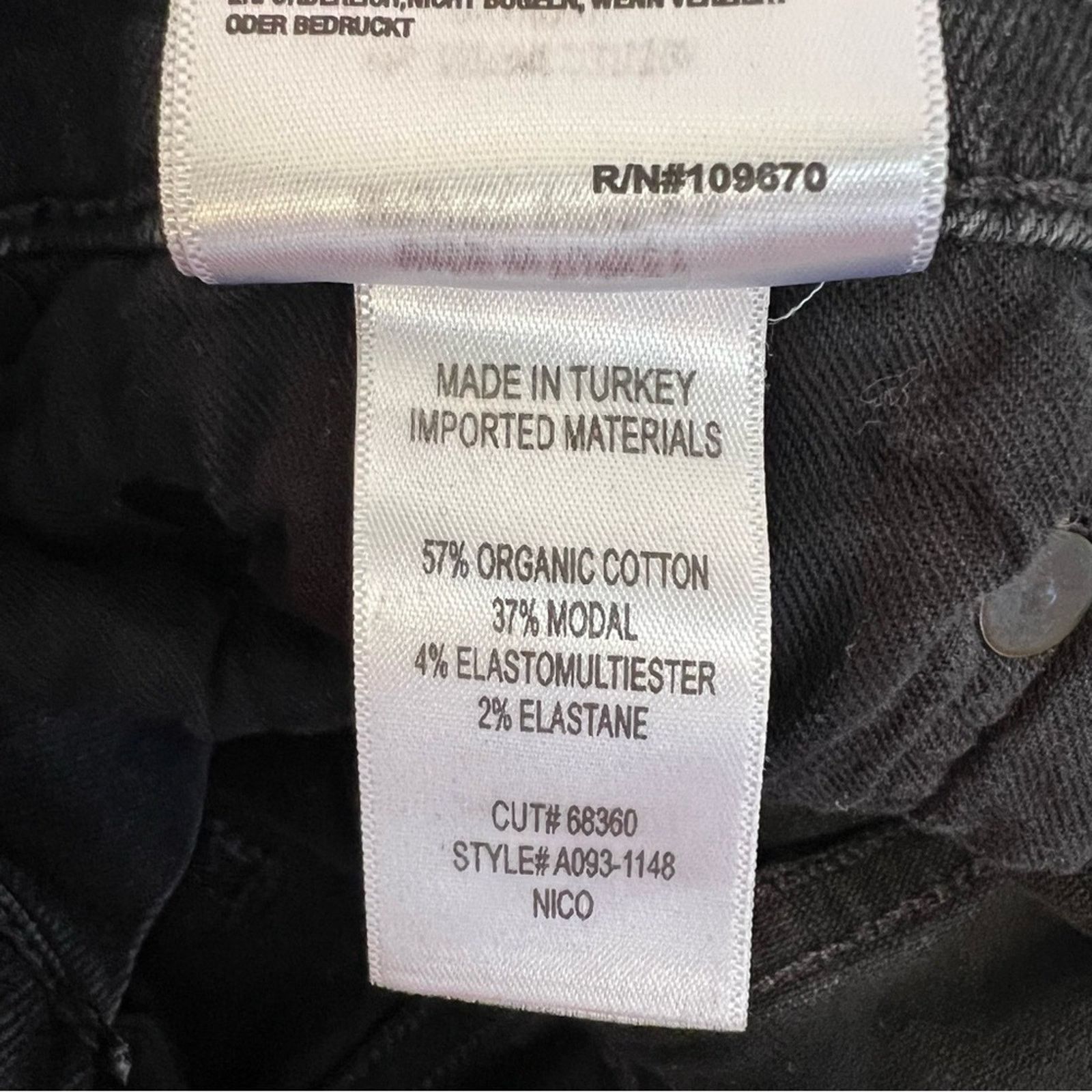 Agolde Agolde Women’s Sz 27 Black High Rise Jeans Slim Denim Size 27" / US 4 / IT 40 - 13 Thumbnail