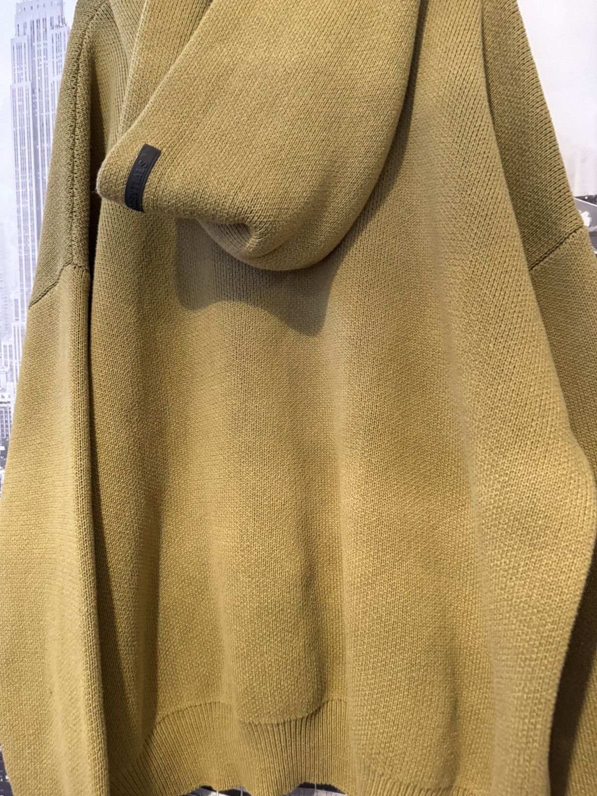 Fear of God 🔥 Fear of God Essentials Knit Hoodie Amber SZ XXL Size US XXL / EU 58 / 5 - 5 Thumbnail