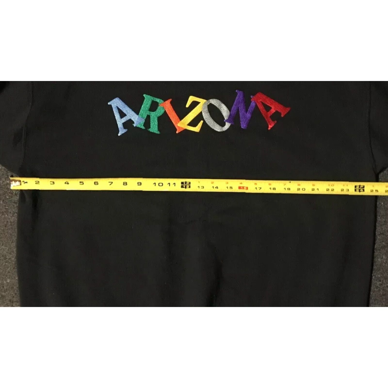 Hanes VINTAGE Arizona Spellout Sweatshirt XL Black Hanes Sweatshirt Men XL Arizona Spellout 90s Vaporwave Grunge Desert Sedona USA Size US XL / EU 56 / 4 - 5 Thumbnail