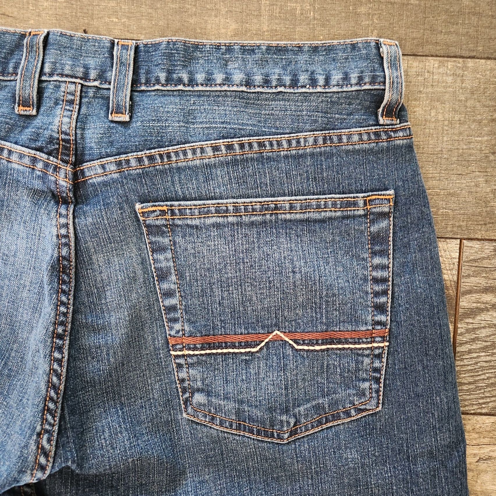 Lucky Brand VINTAGE Lucky Brand Jeans Denim 36x31 Regular Straight Embroidered Pocket Zip Men Blue 361 Vintage Straight Usa Logo USA Mens Size US 36 / EU 52 - 3 Thumbnail