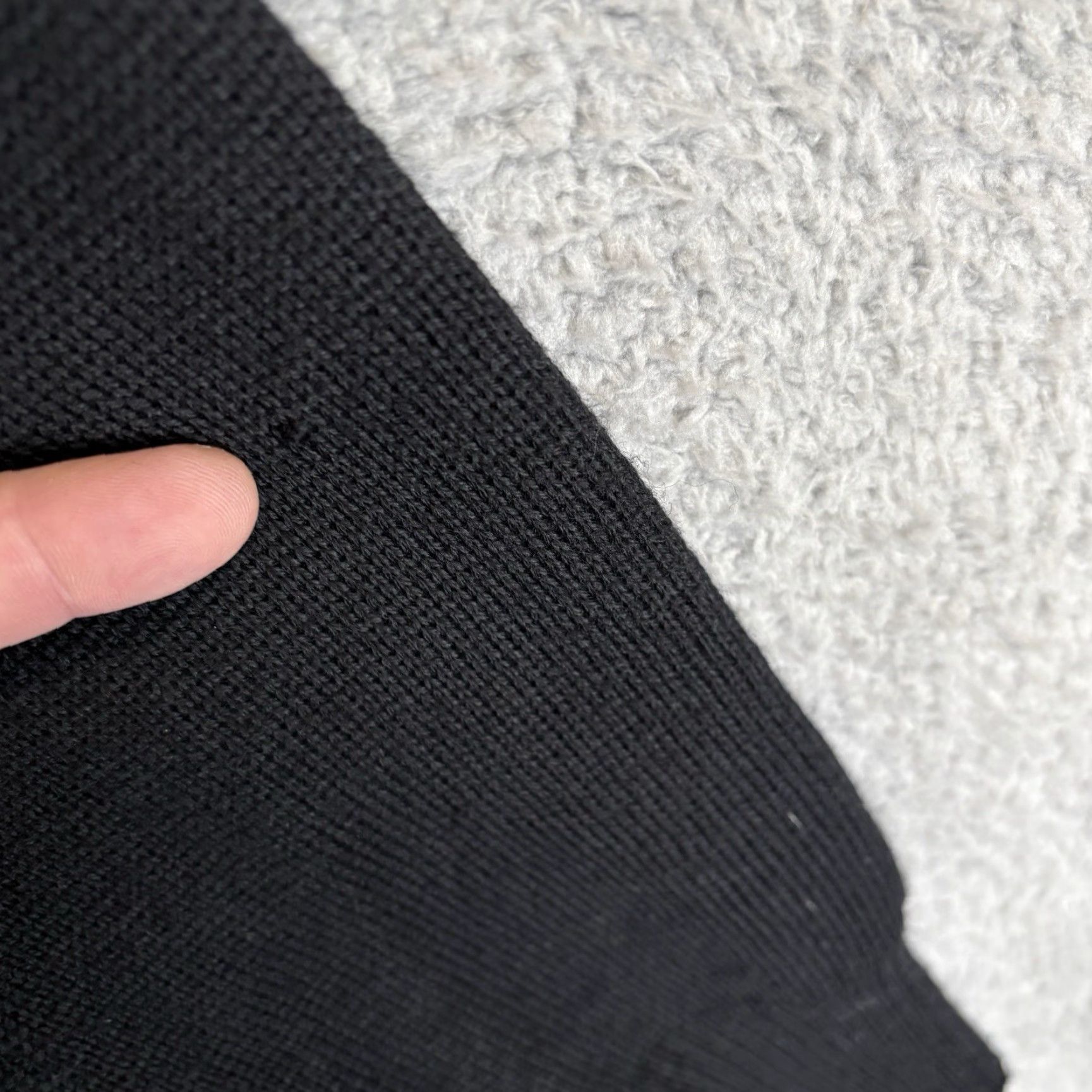 CO VINTAGE Mehlin & Estey Cardigan Sweater Black Wool Blend 44L Men Big & Tall Wool Blend Cardigan Black Mens 1940s 50s Epaulets Patches Size US XXL / EU 58 / 5 - 4 Thumbnail