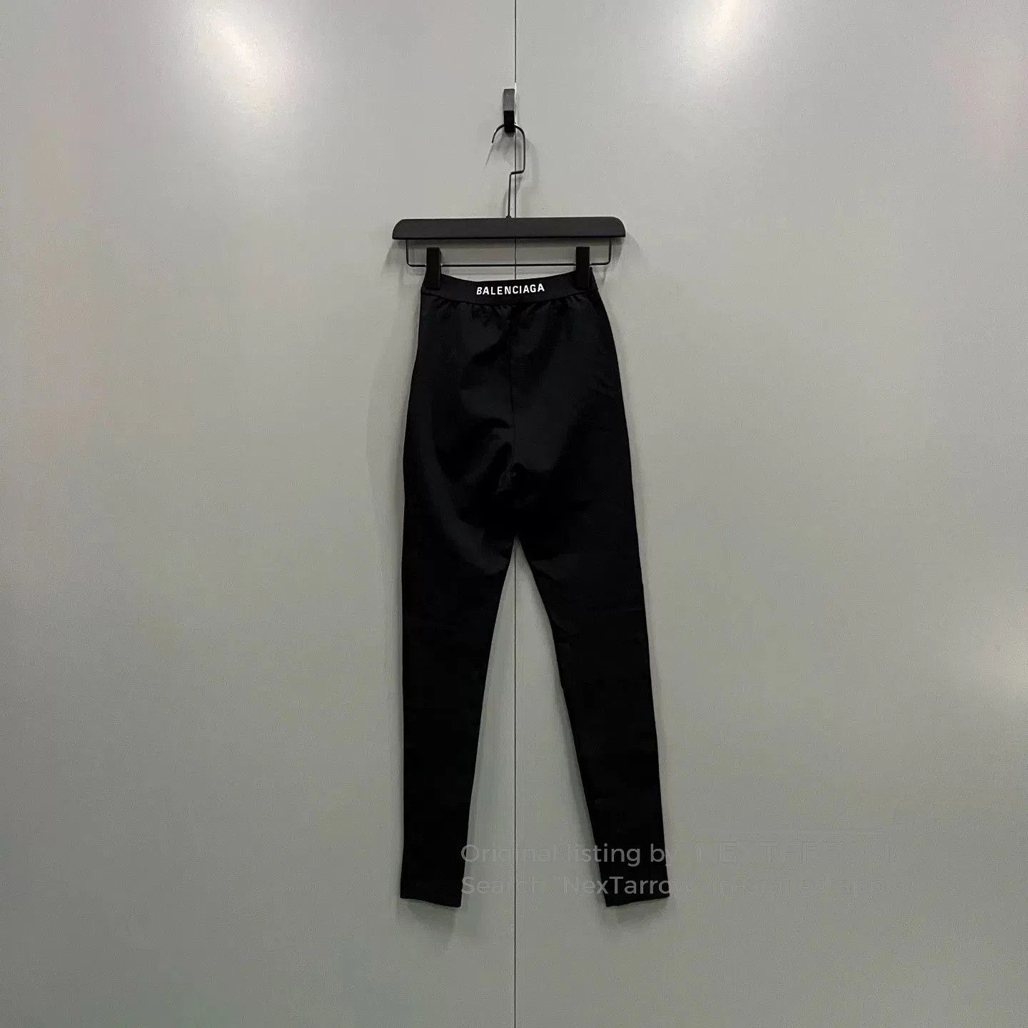 Balenciaga Balenciaga Black Logo Print Leggings Size 34. Size 33" - 2 Thumbnail