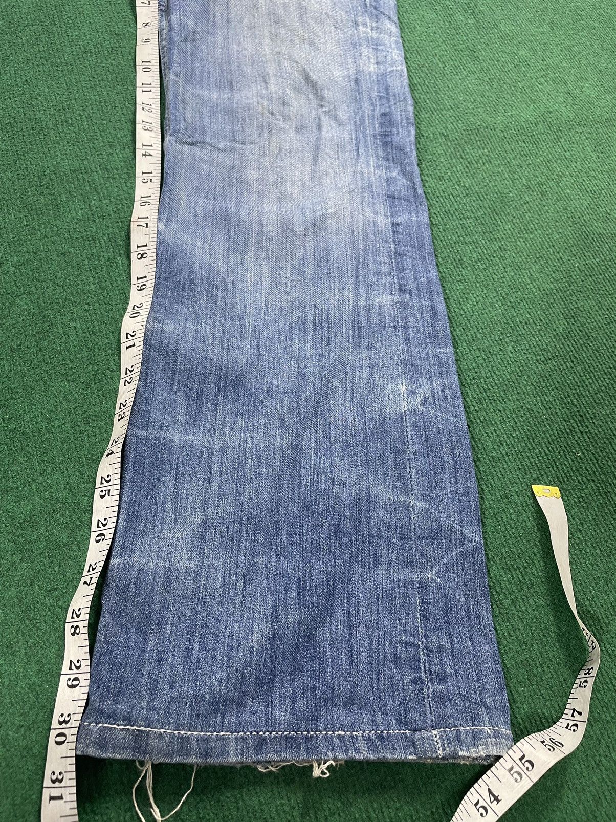 Japanese Brand Vintage Taverniti Flair Cut Jeans Size US 34 / EU 50 - 14 Thumbnail