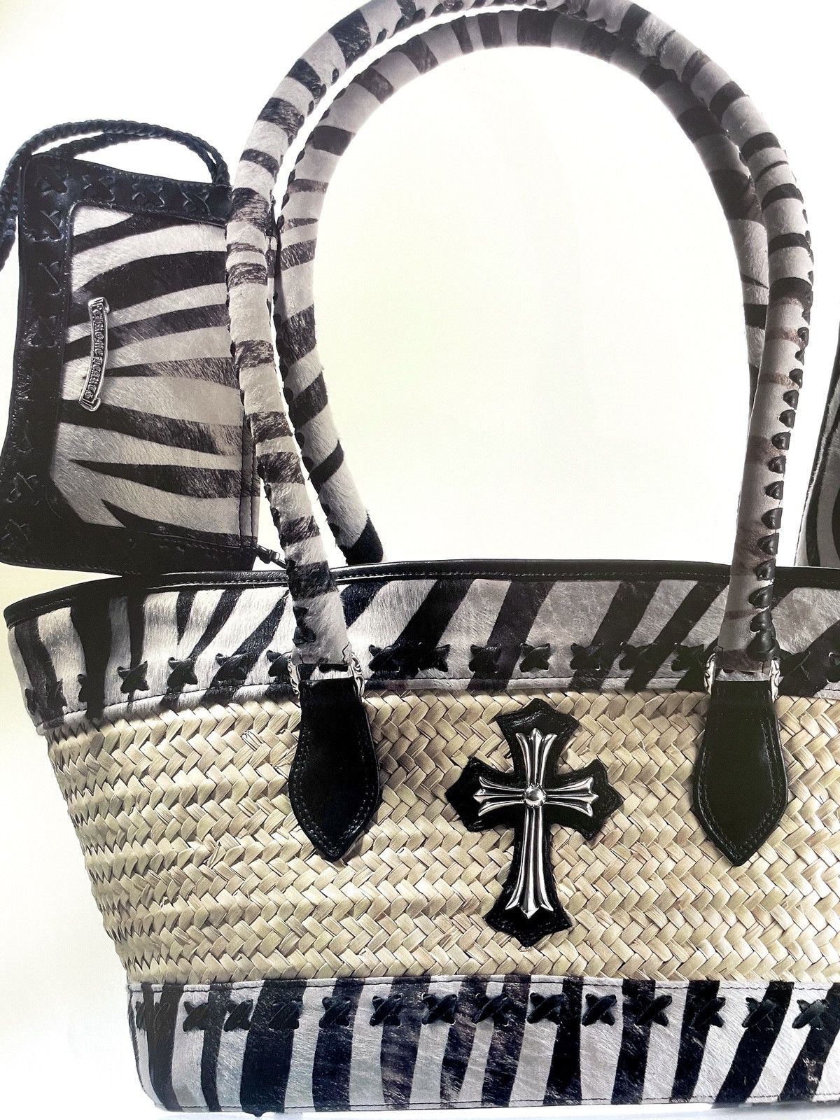 Chrome Hearts × Vintage Chrome Hearts 11x14 handbag Matted Frame cutout poster Size ONE SIZE - 2 Thumbnail