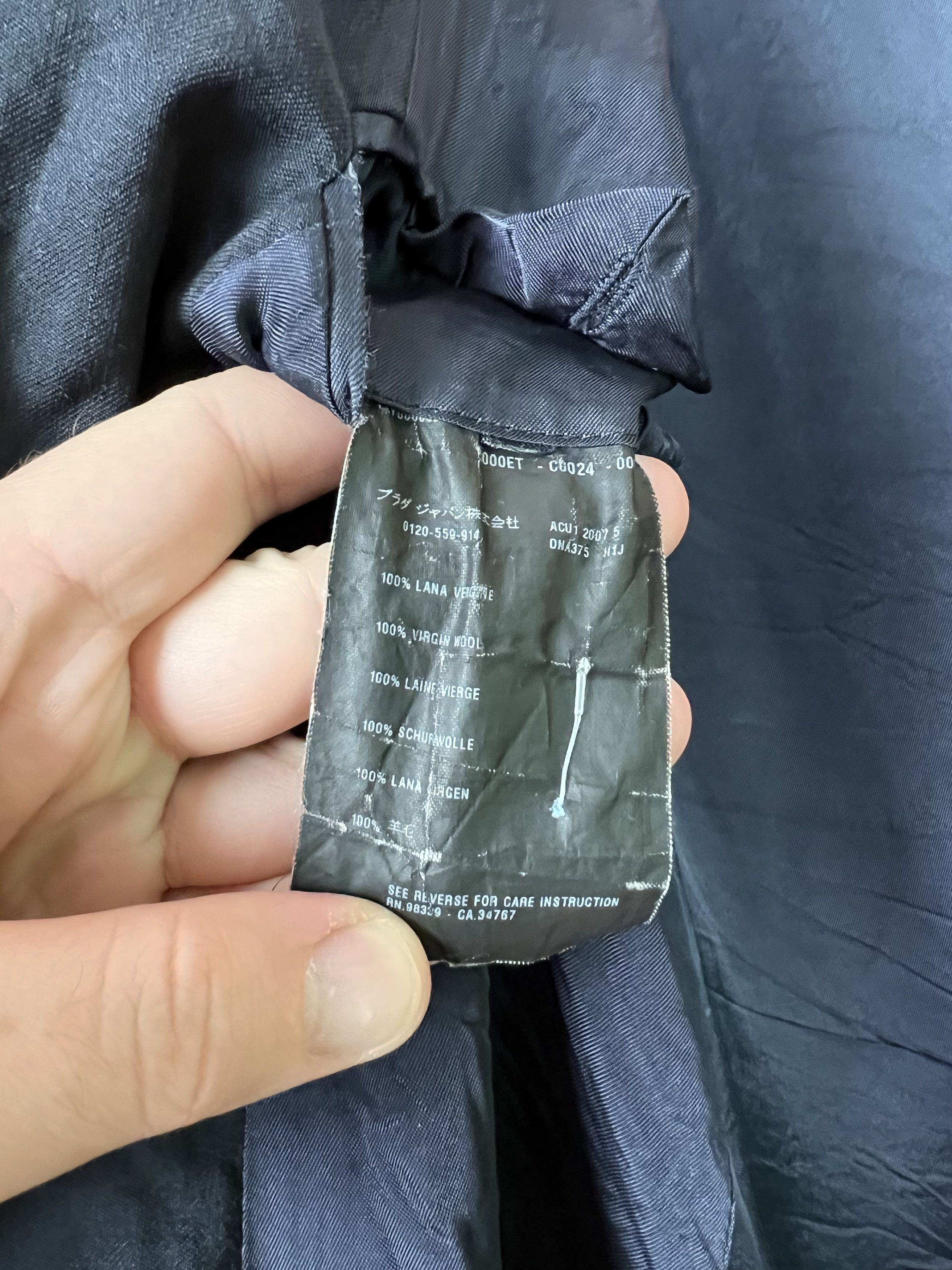 Prada Prada milano classic blazer Italy black designer Size 50R - 8 Thumbnail