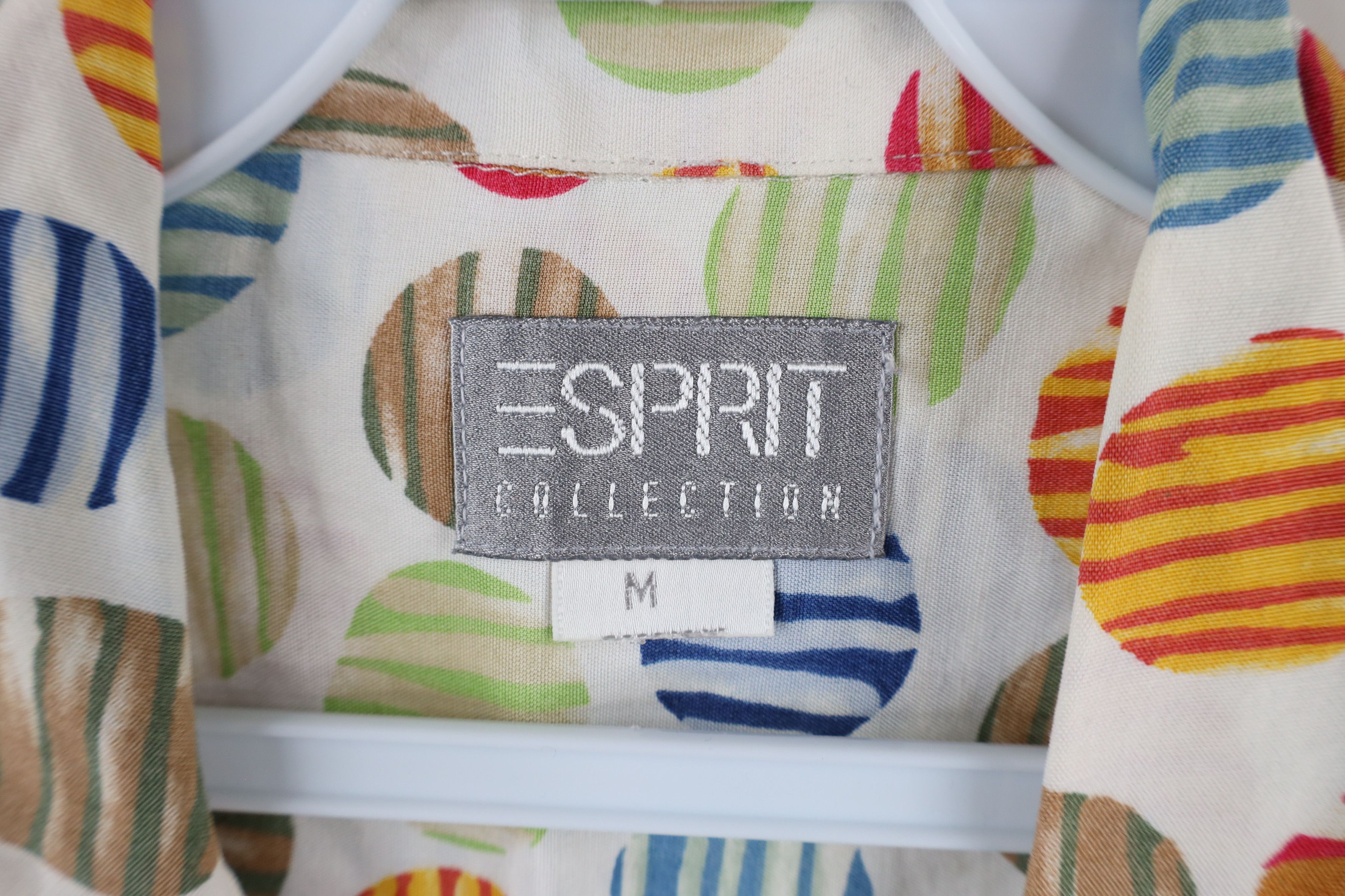 Esprit × Vintage Vintage 90s Esprit Dot Looped Collar Button Shirt Rayon Size M / US 6-8 / IT 42-44 - 7 Thumbnail