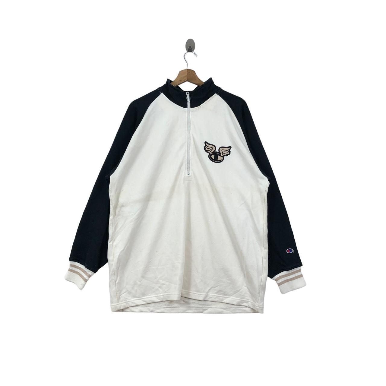 Champion Vintage CHAMPION Wheels Half Zipper Baggy Sweatshirt Sweater Size US XXL / EU 58 / 5 - 1 Thumbnail