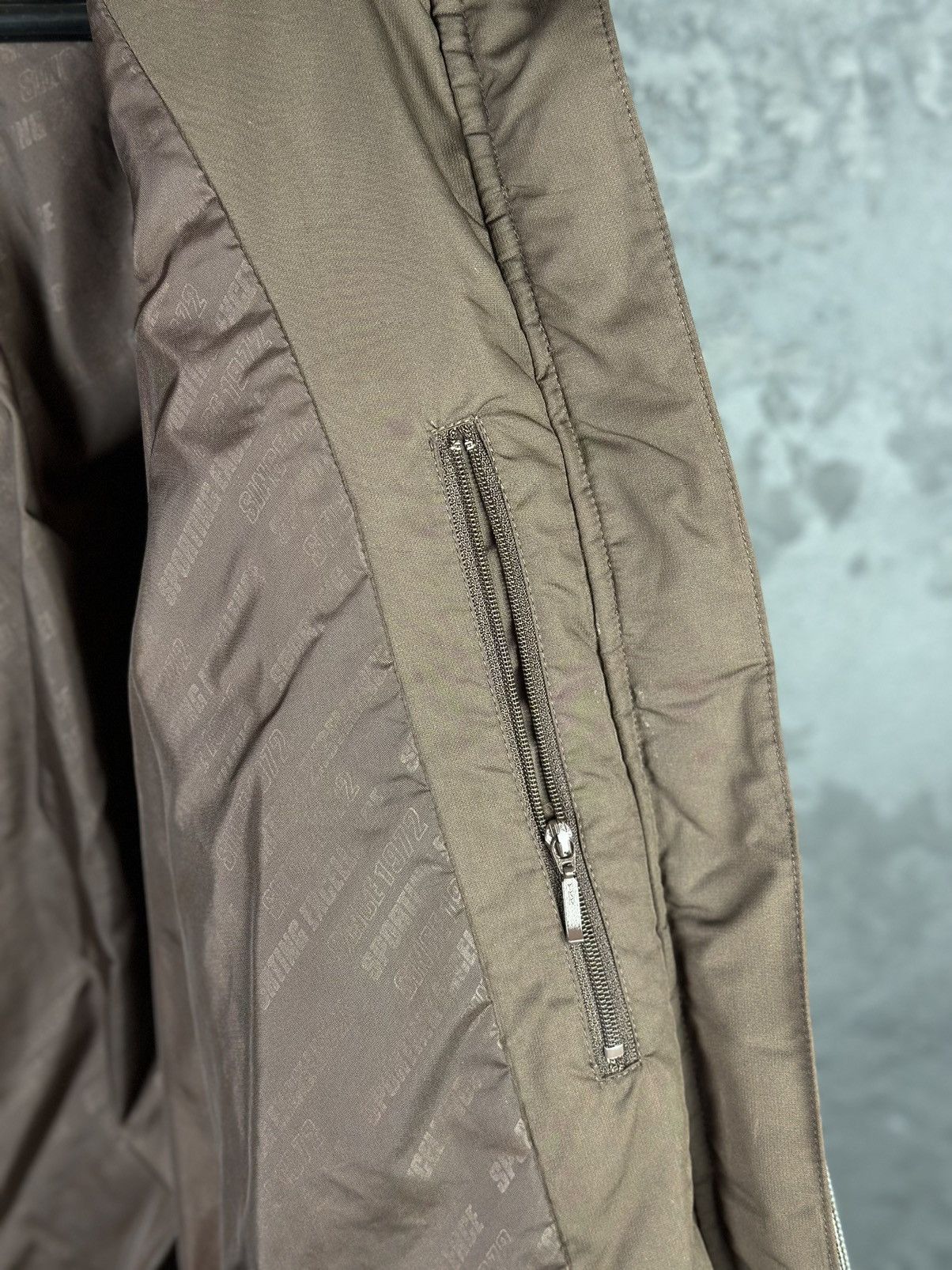 Nike × Vintage Vintage NIKE Brown Down Long Puffer Drill Jacket Swoosh Size US XS / EU 42 / 0 - 10 Thumbnail