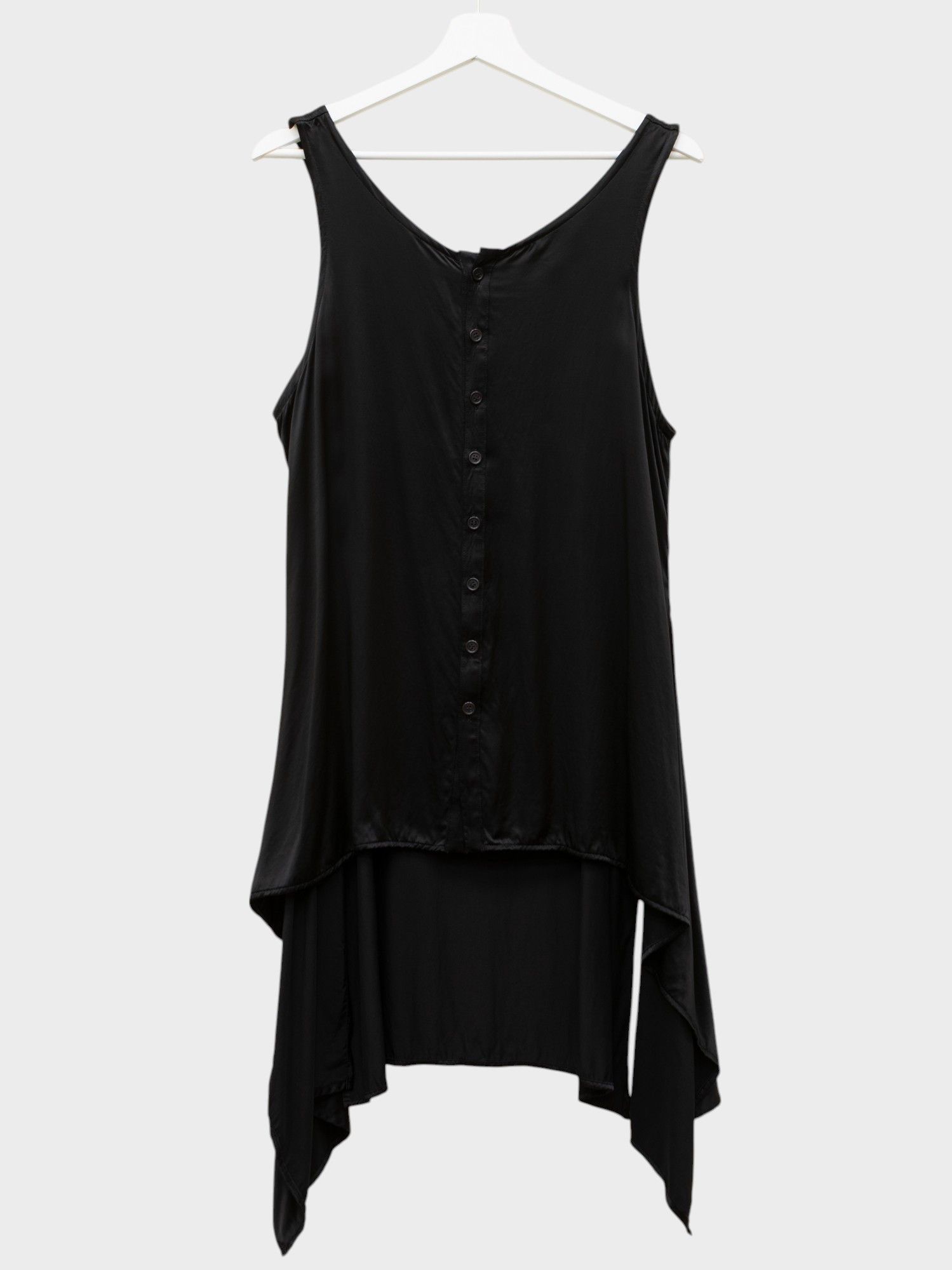 Yohji Yamamoto Y's by Yohji Yamamoto SS04 rayon draped button-up tank top Size L / US 10 / IT 46 - 2 Thumbnail